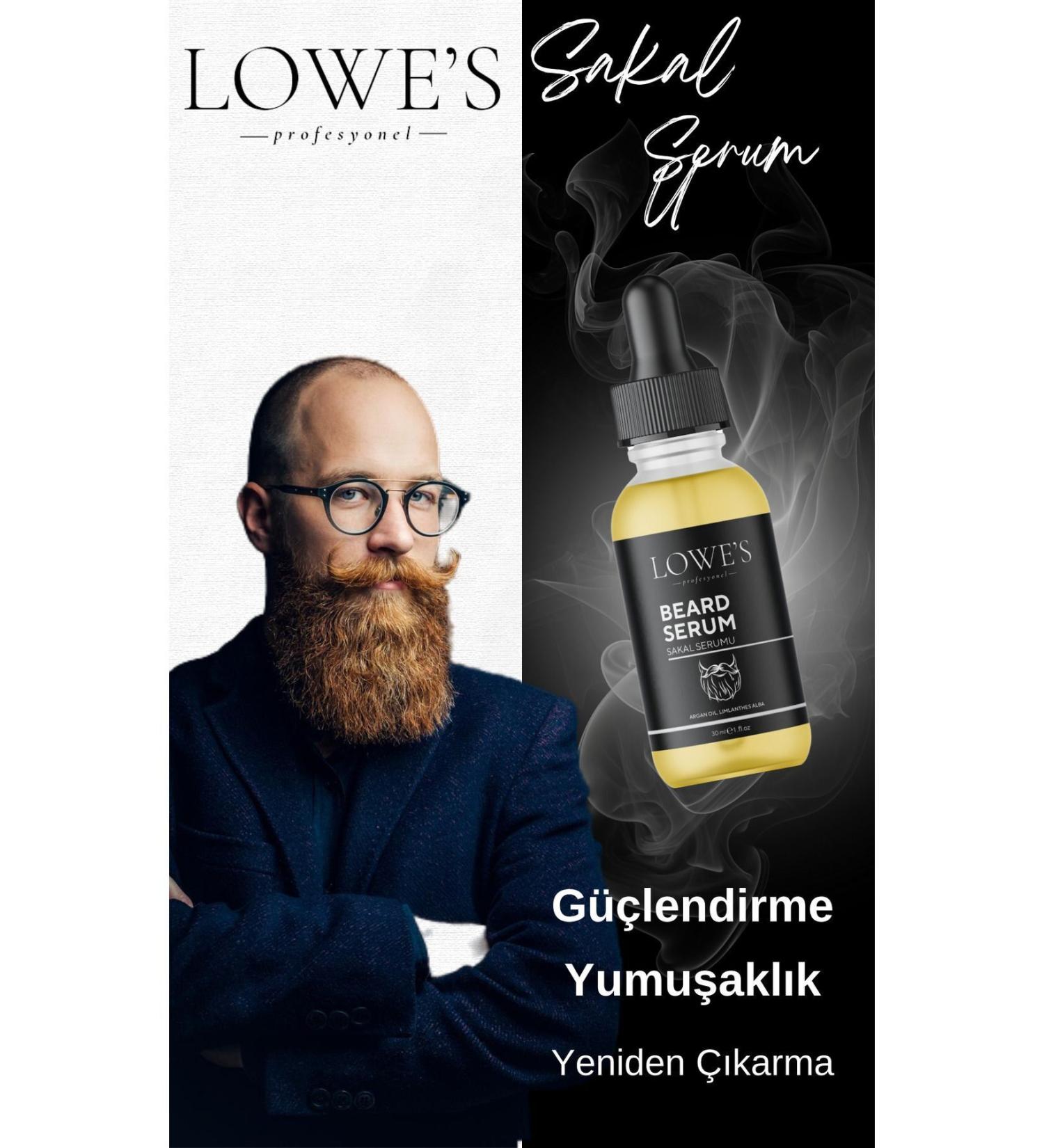 Cosmetics Lowe's Beard and Moustache Serum Derma Roller Gift - Buy Online on GoSupps.com