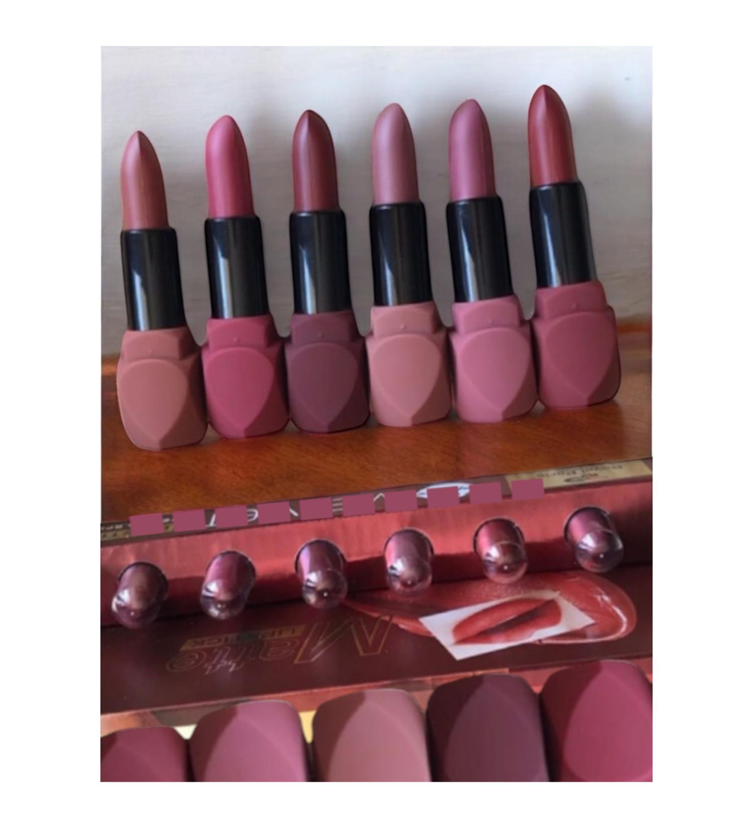 RUM LY Matte Lipstick 6 Pieces