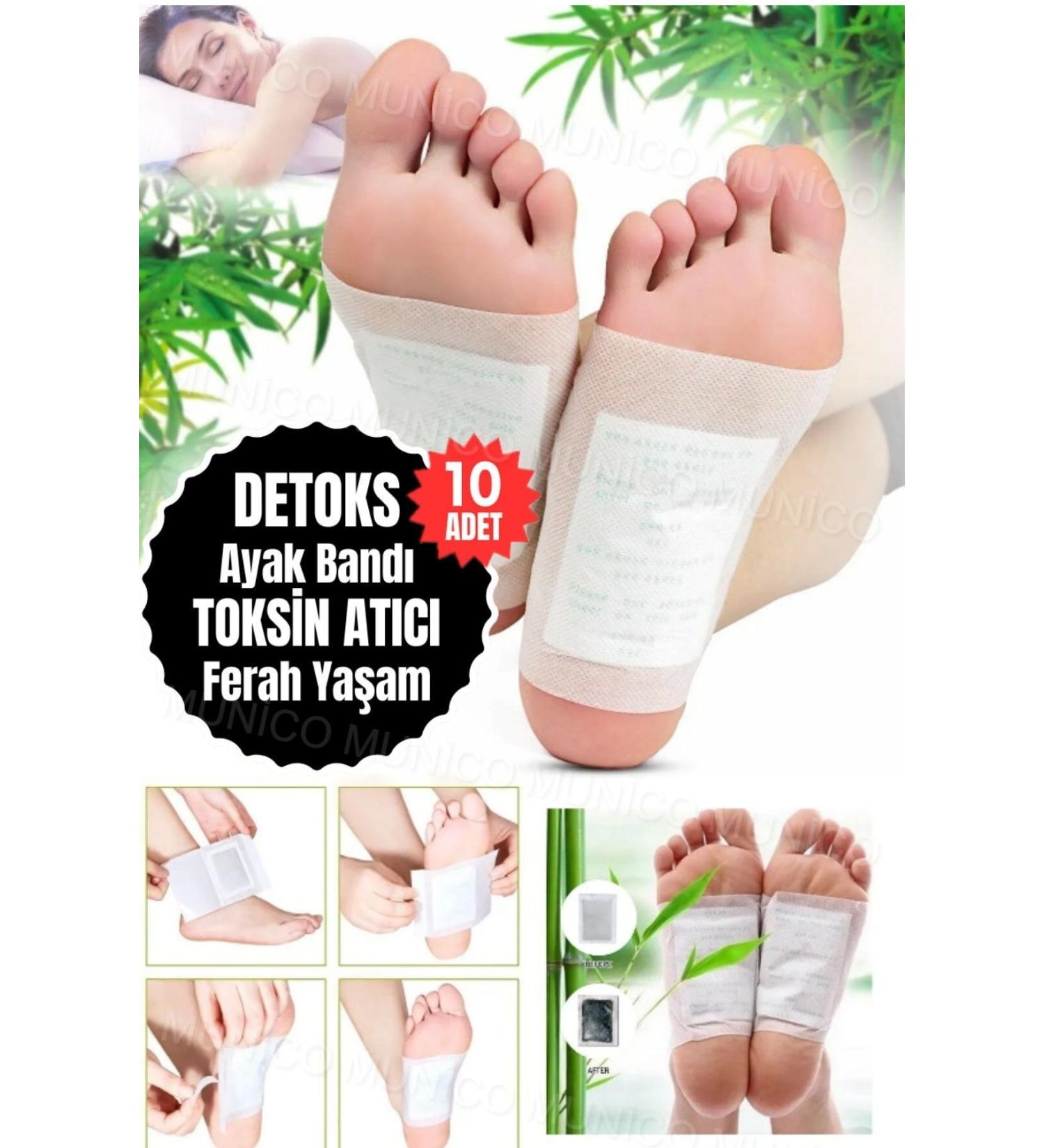 Gaggani Body Cleansing and Stress Reduction - Relax Naturally with 10 Detox Foot Masks