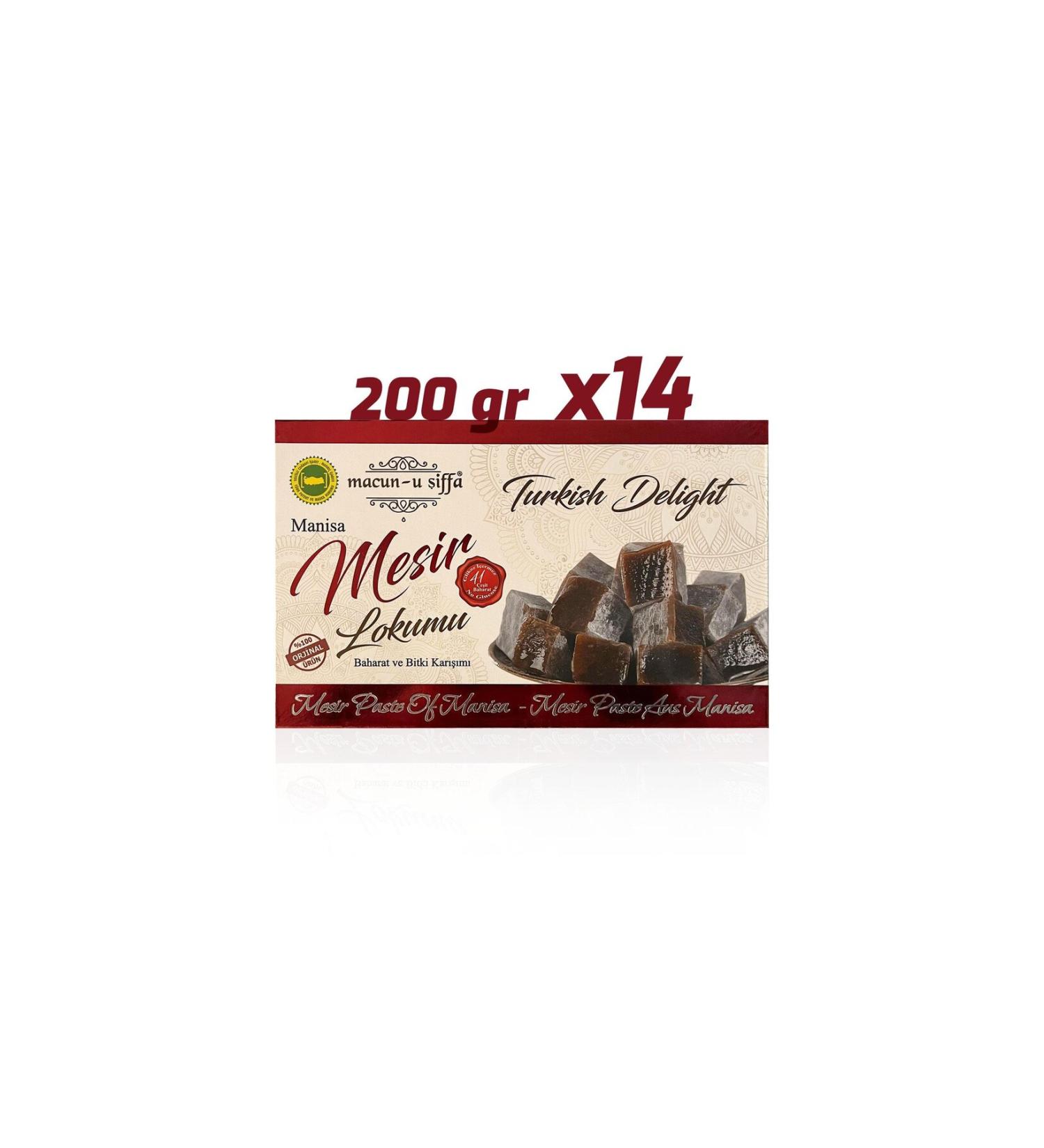MACUN U SIFFA Mesir Paste Delight - 200 gr x 14 - Macun-u iffa