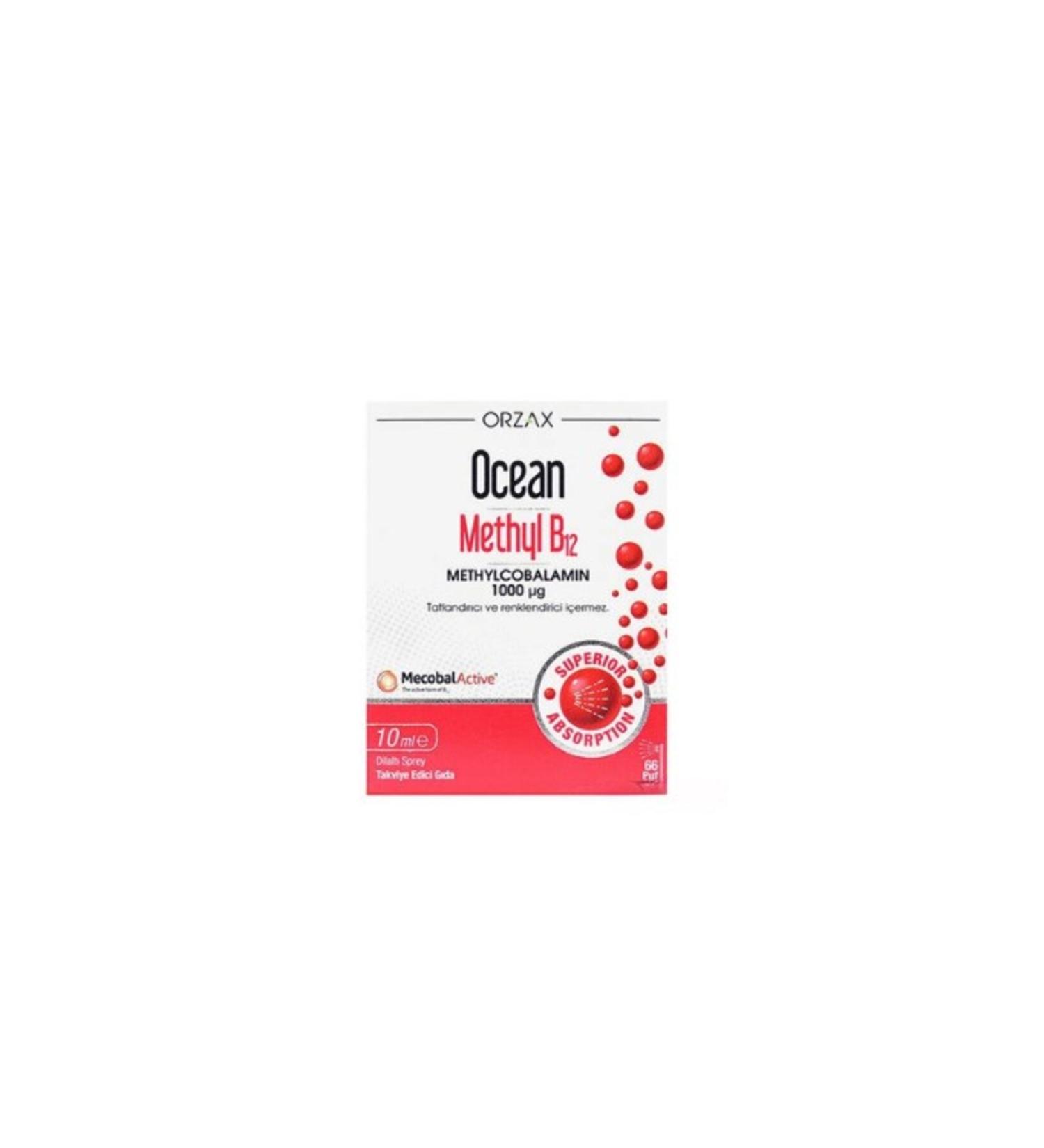 Orzax Ocean Methyl B12 10 ml Food Supplement