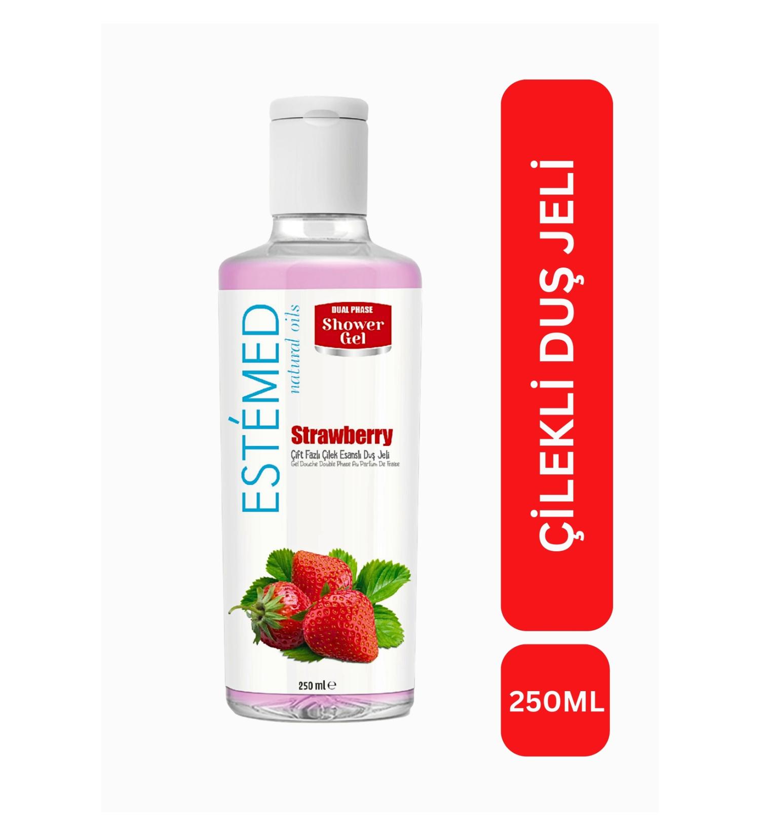 ESTEMED Moisturizing Effective Strawberry Shower Gel for Dry Skin 250 ml - Buy Online on GoSupps.com