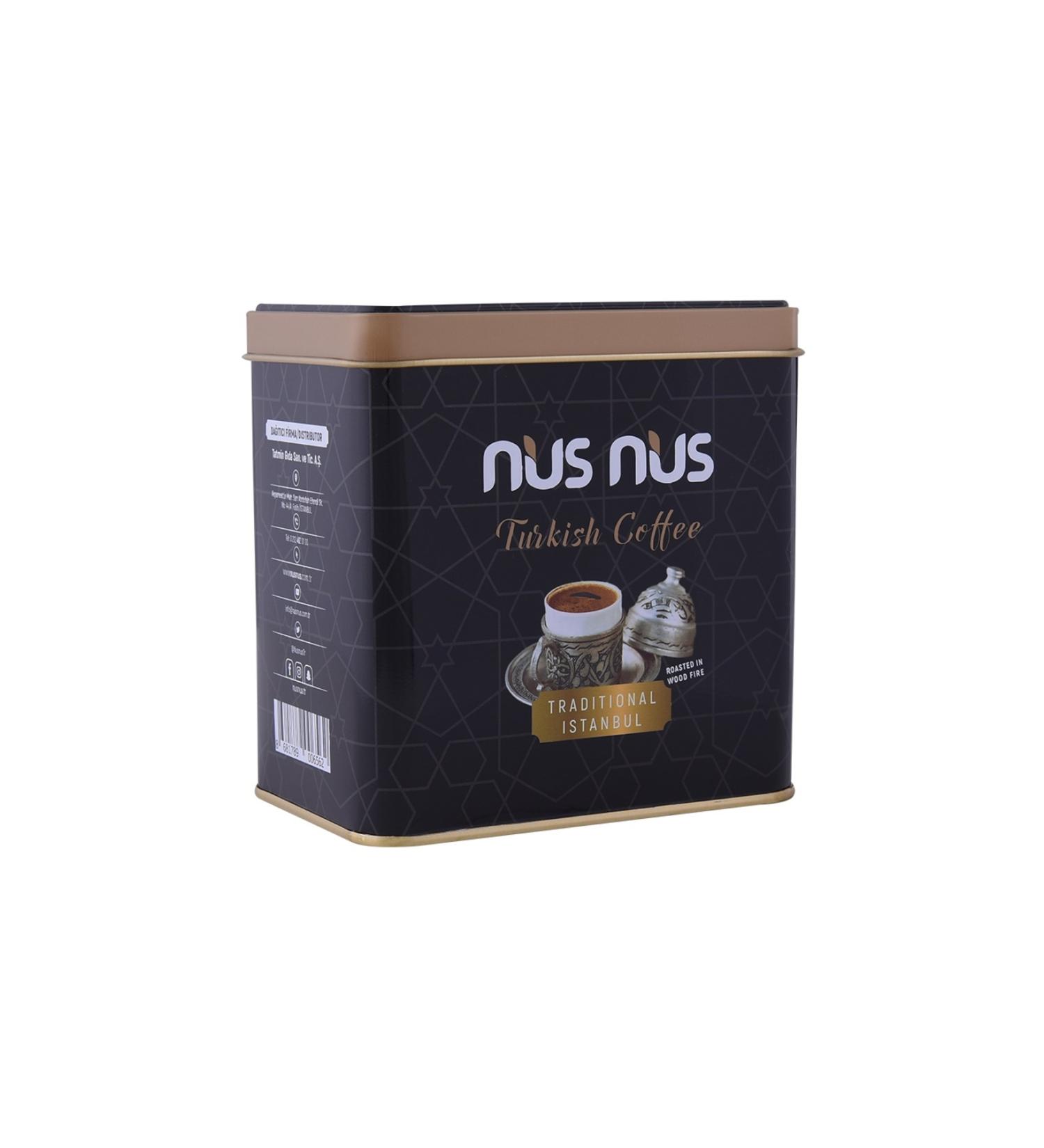 nusnus Turkish Coffee 250 gr Metal Box