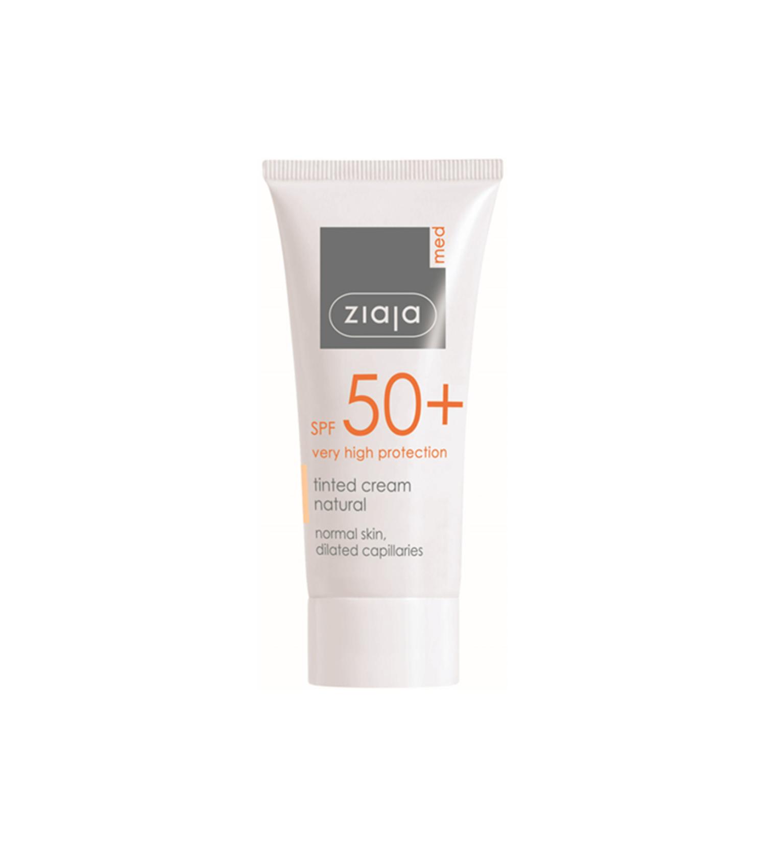 Ziaja Med Spf50 Natural Tinted Face Cream