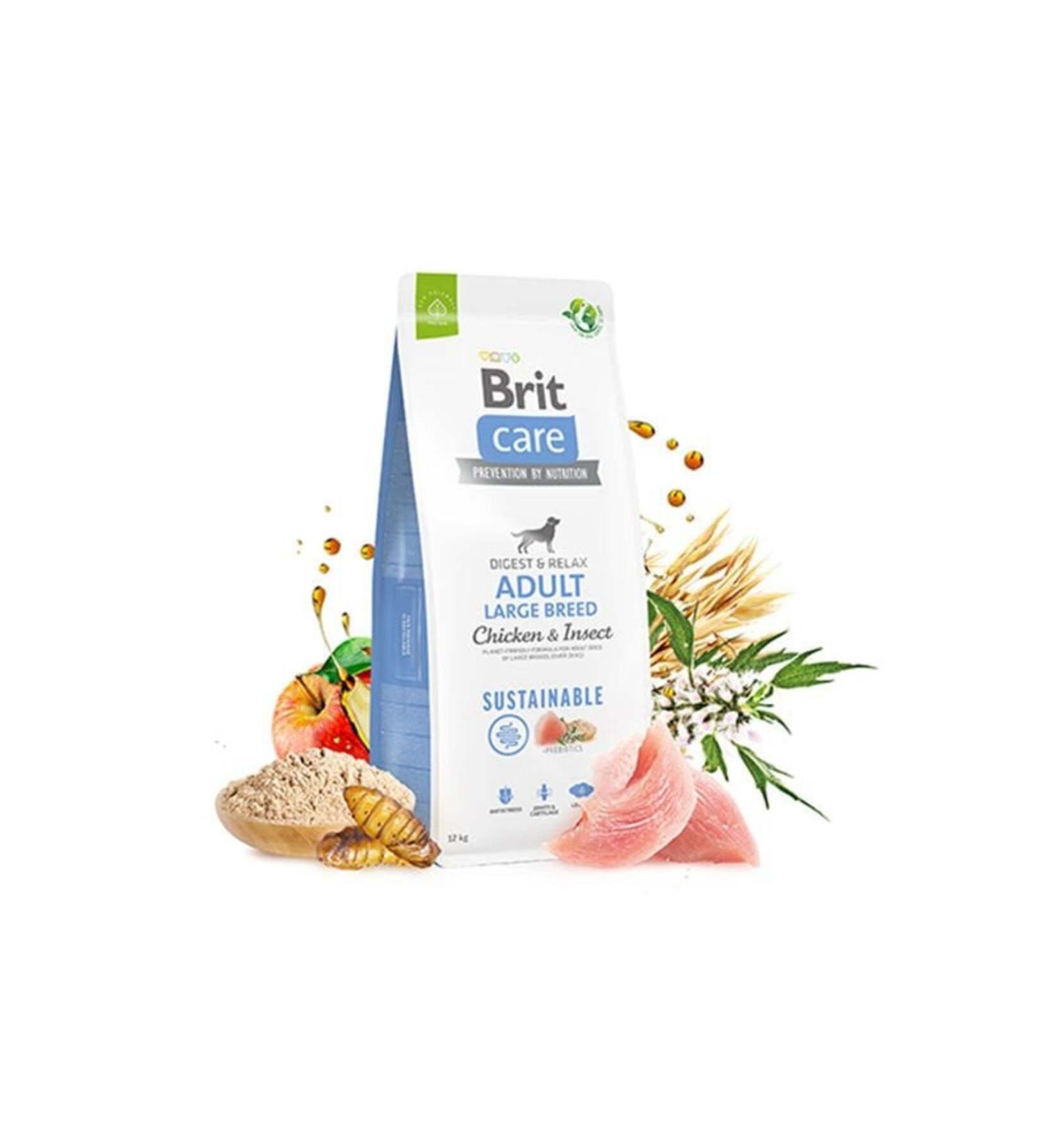 Brit Care Care Large Breed Digest & Relax Chicken Insect Large Breed Dog Food 12 Kg (STT:07/2025) - P