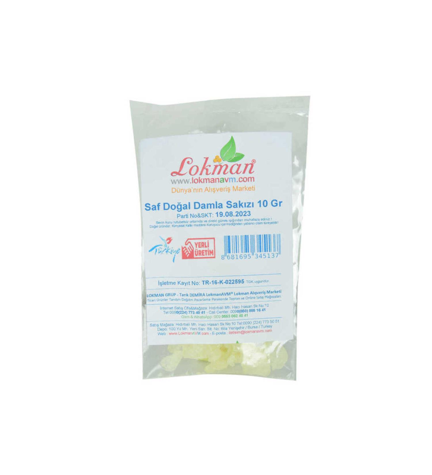 colezium Gum Mastic Pure Natural 10 Gr Package