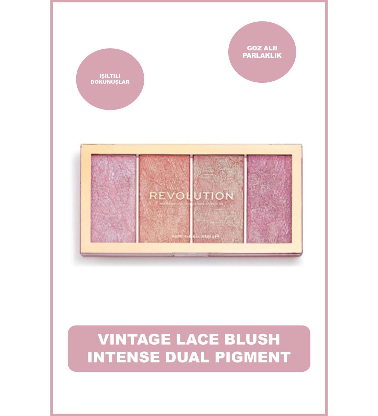 Revolution - Vintage Lace Blush Palette-vintage Lace Blush Intense Dual Pigment Blusher