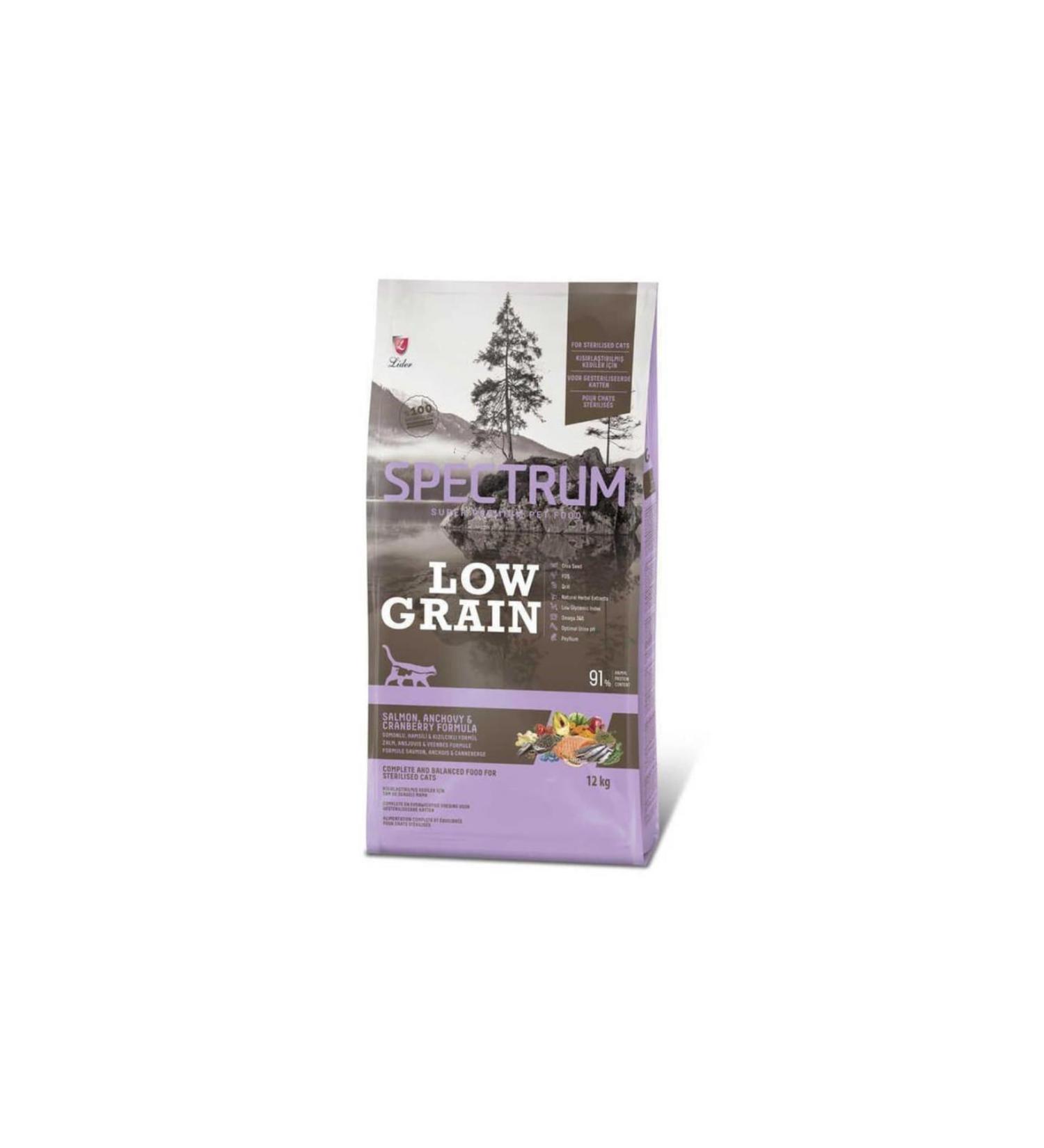 Spectrum Salmon Anchovy Infertile Cat Food 12 Kg