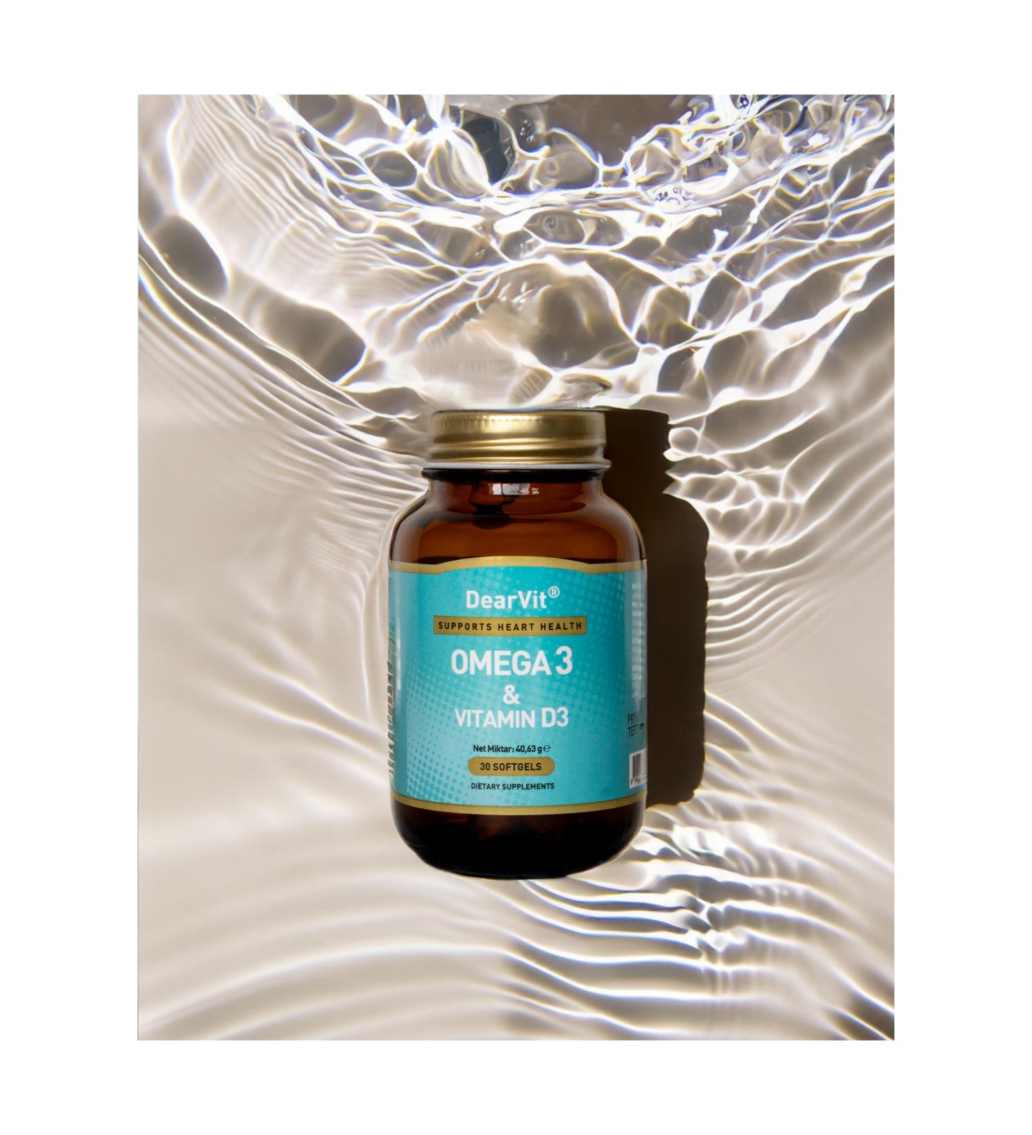 DEARVIT OMEGA 3 VITAMIN D3 30 CAPSULES