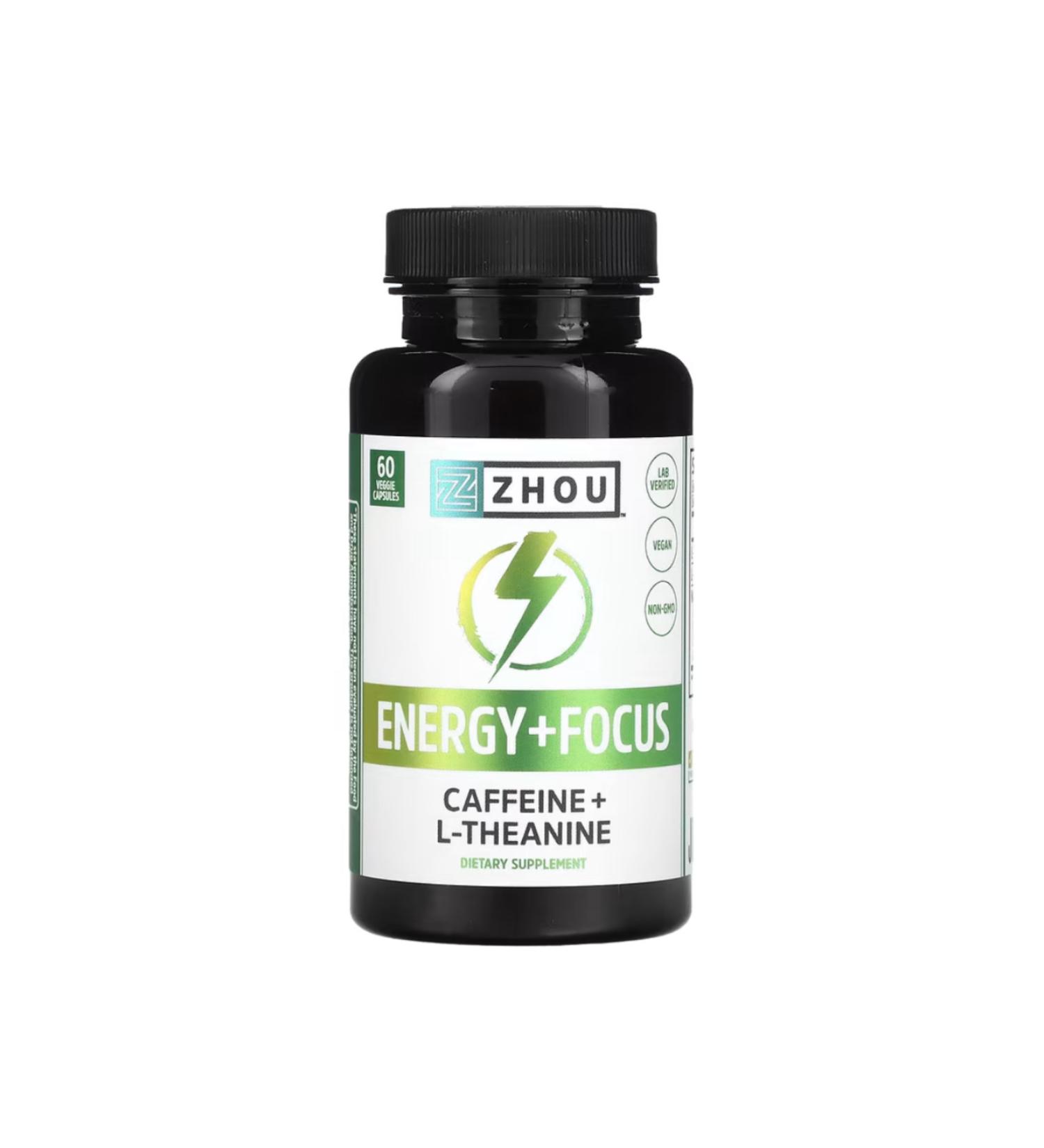 zhou Nutrition Energy + Focus 60 Veggie Capsules usa vers.234