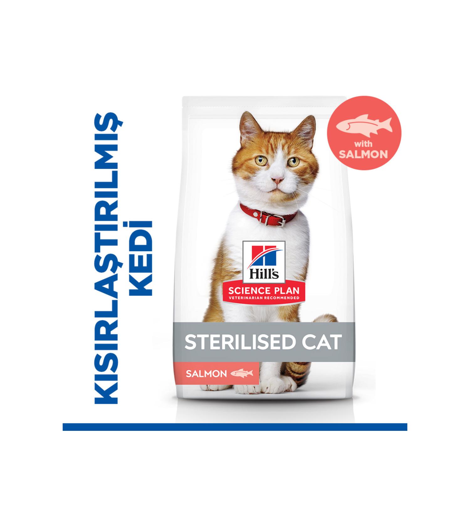 Hill's SCIENCE PLAN Salmon Sterilized Adult Cat Food 8+2 kg - Buy Online on GoSupps.com