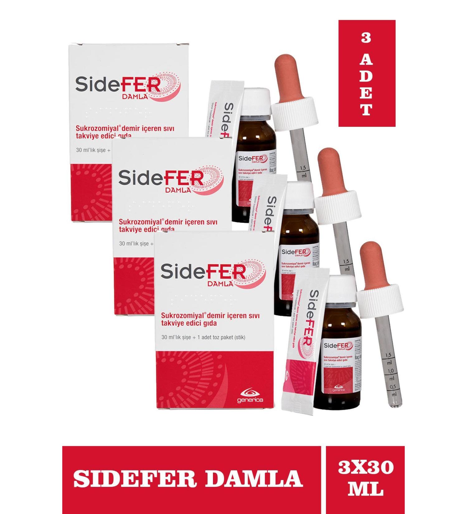 Sidefer Drops 30 ml 3 Pieces