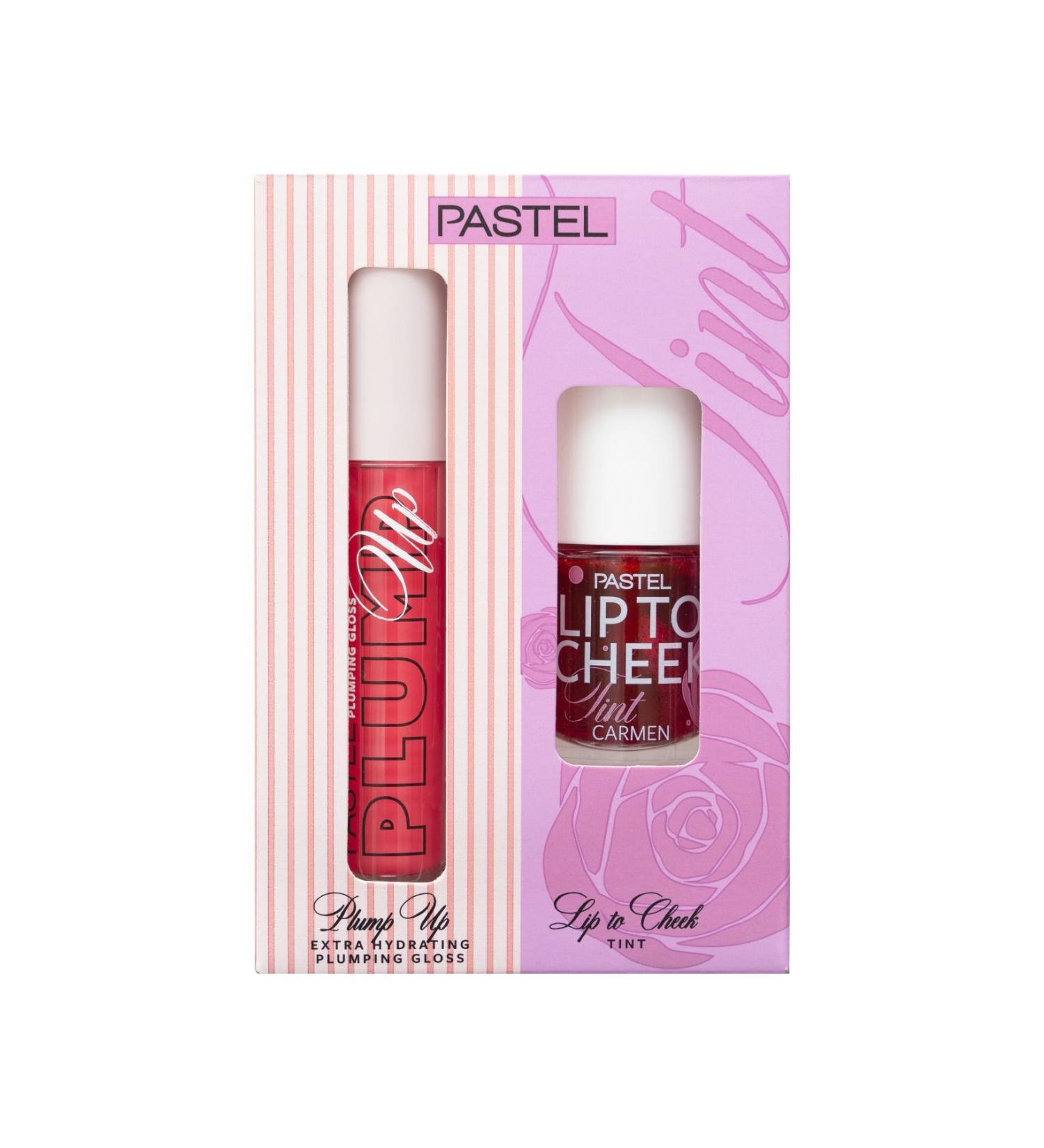 Pastel Plump Up Plumping Lip Gloss 204 Spicy Sweet & Lip To Cheek Tint Carmen - Buy Online on GoSupps.com