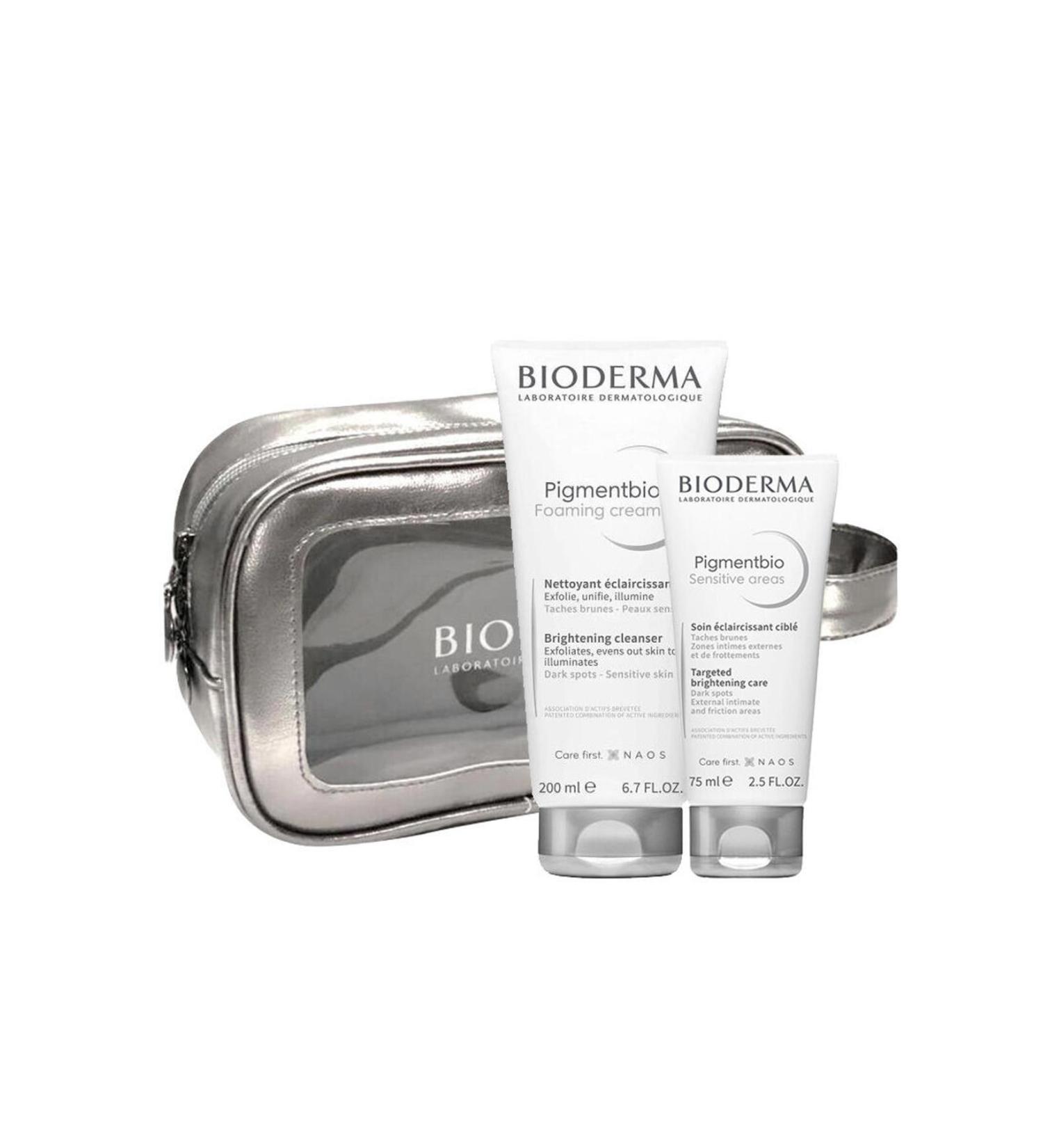 Bioderma Pigmentbio Foaming Cream 200 ml + Pigmentbio Sensitive Areas 75 ml + 40 ml with bag