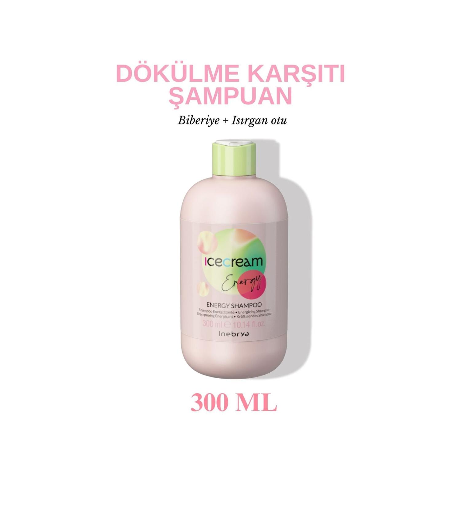 Inebrya Ice Cream Energizing Anti-Hair Loss Shampoo 300 ml - Buy Online on GoSupps.com