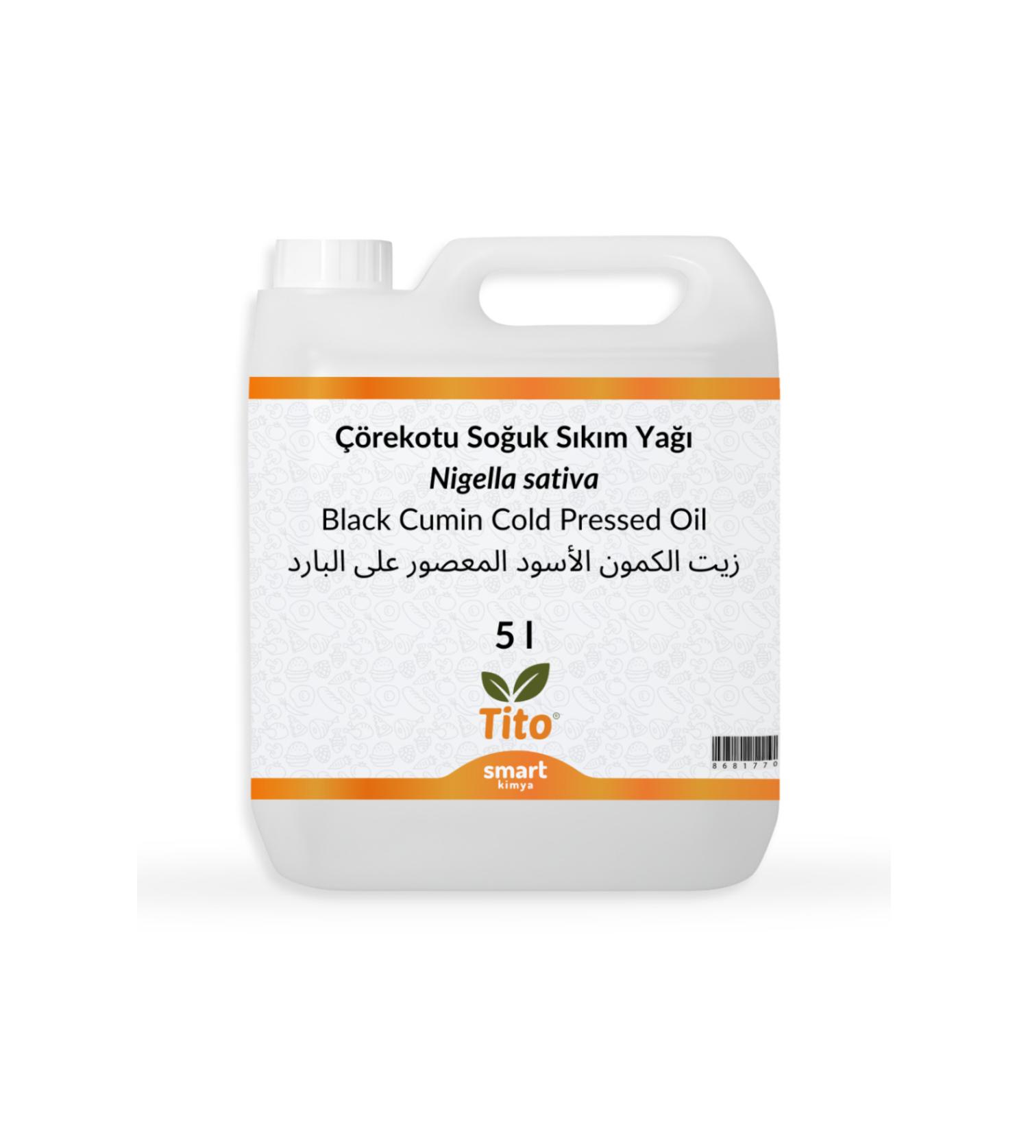 Tito Black Cumin Cold Pressed Oil Nigella Sativa 5 Liters