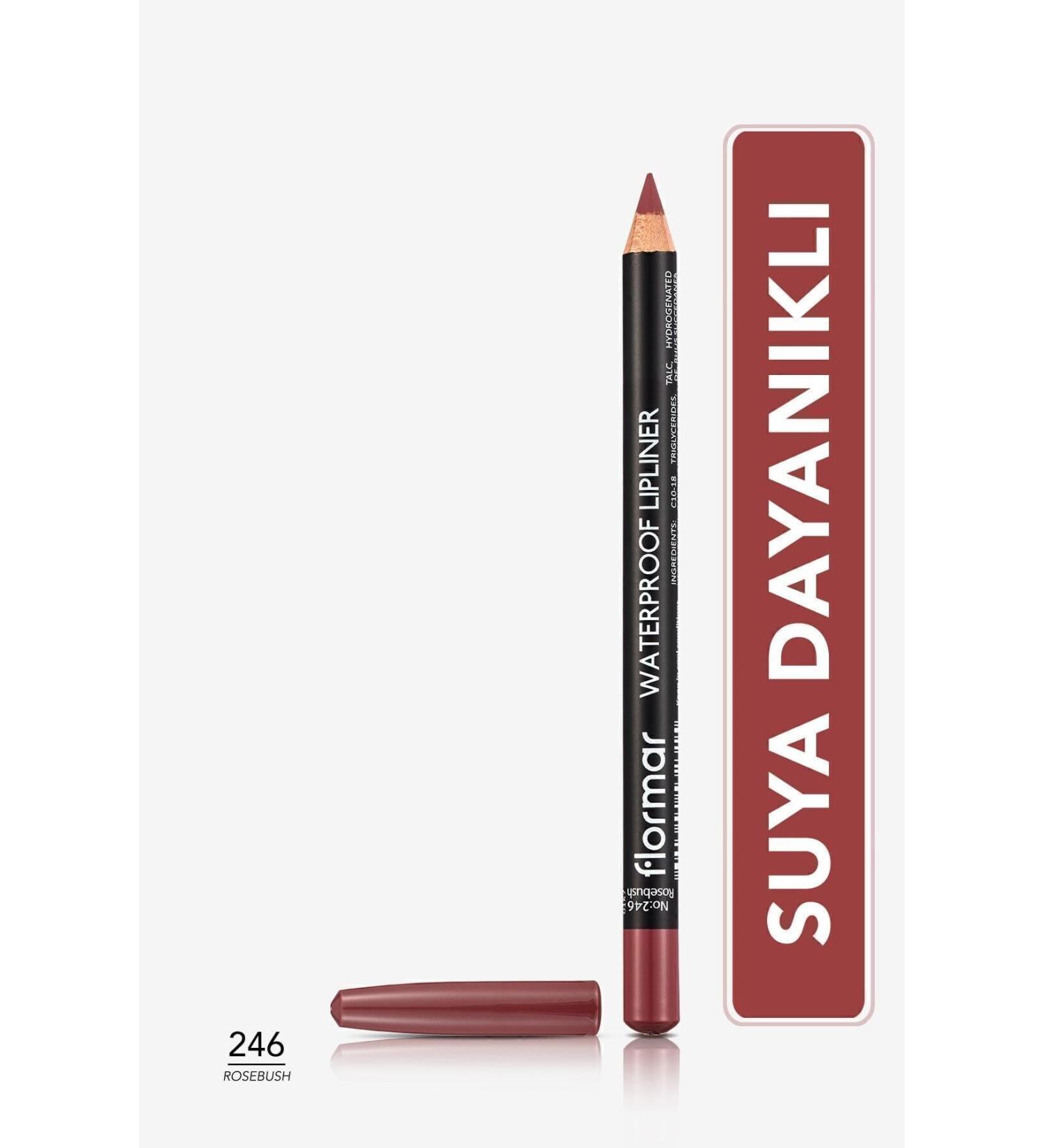 Flormar Silky Structure Easily Applied on Lips Lasts All Day Lip Pencil-246 eleg.744