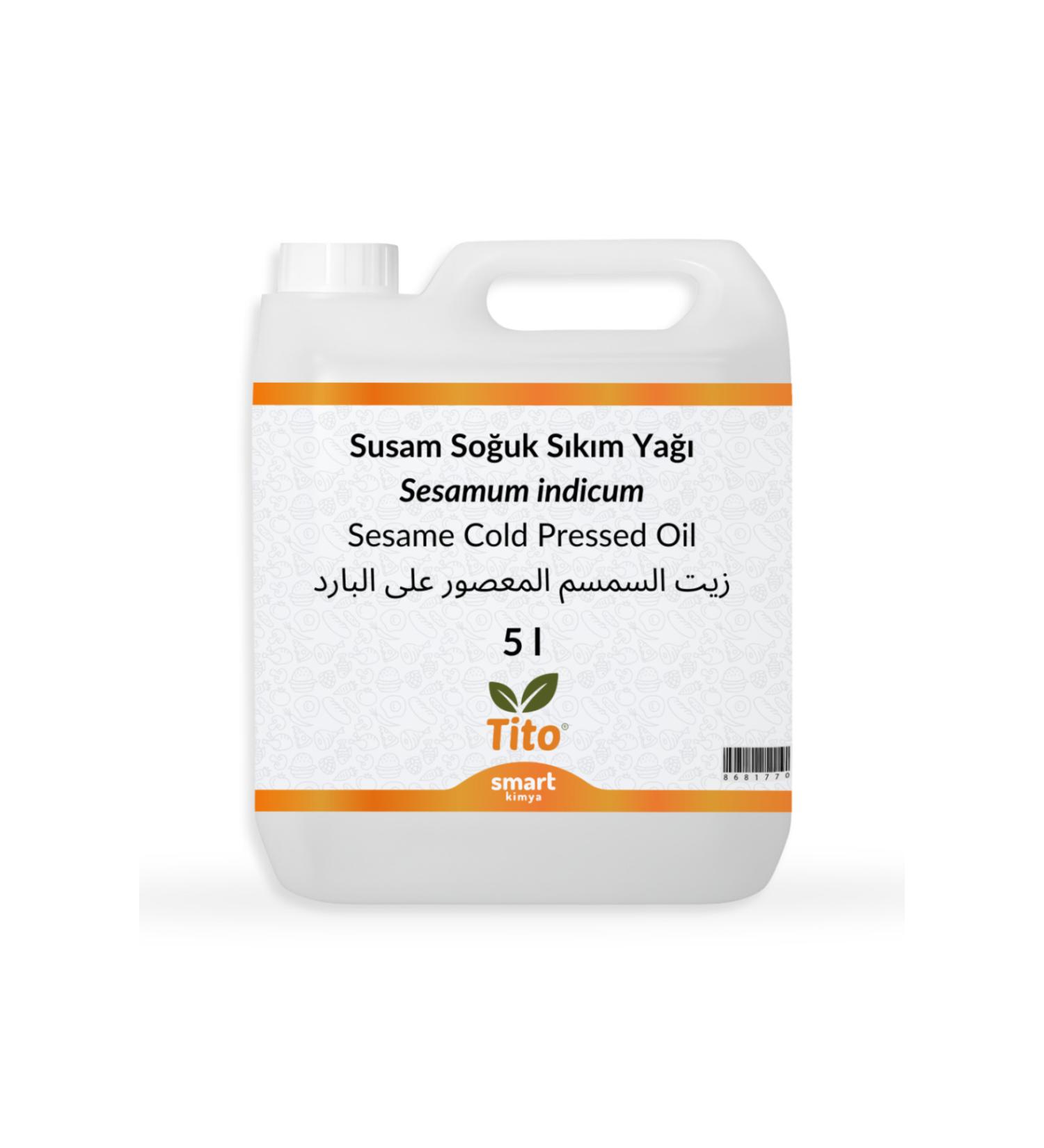 tito Sesame Cold Pressed Oil Sesamum Indicum 5 Liters