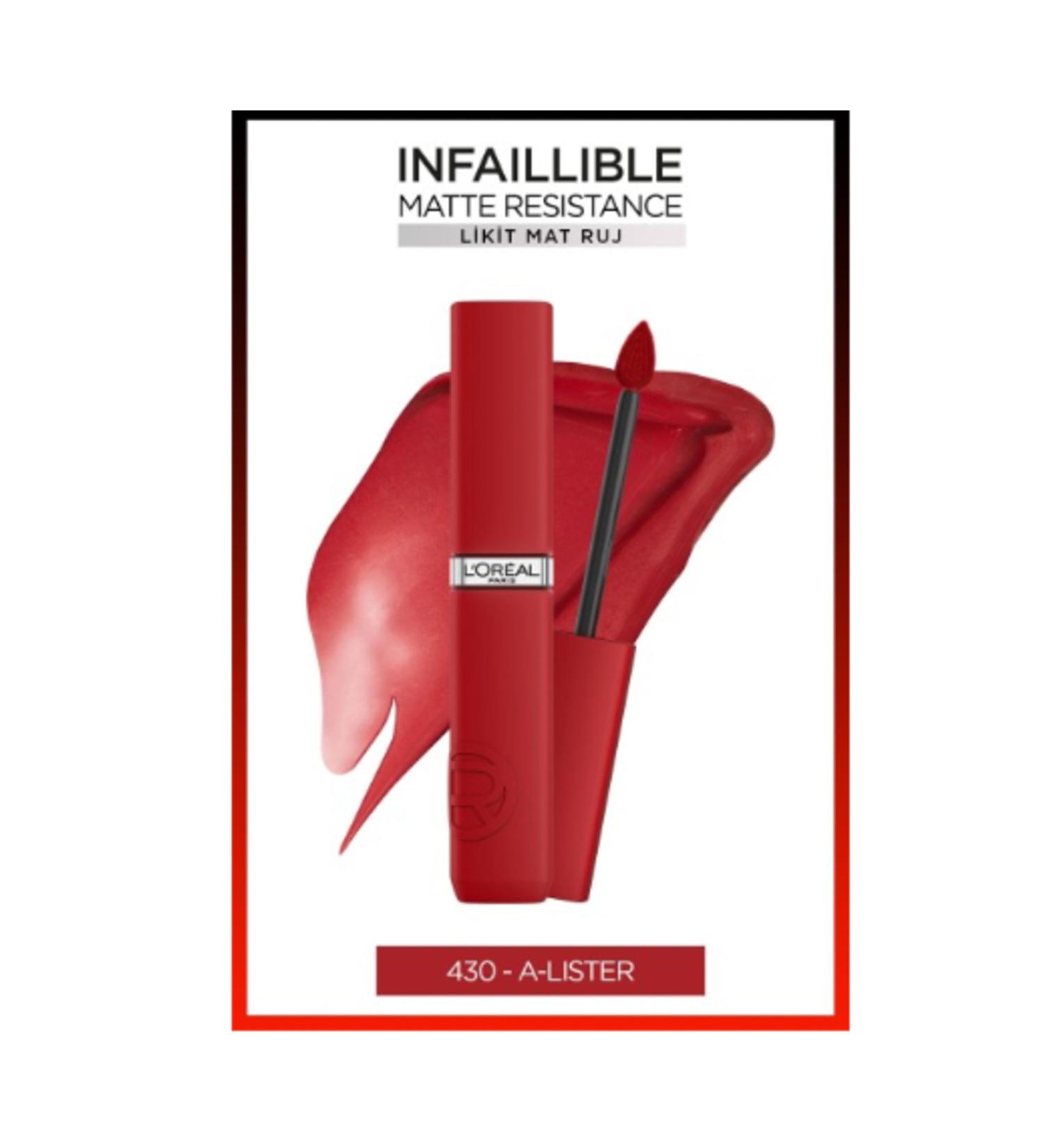 L'Oreal Paris L'oreal Lipstick Inf La Matte Resistance 430