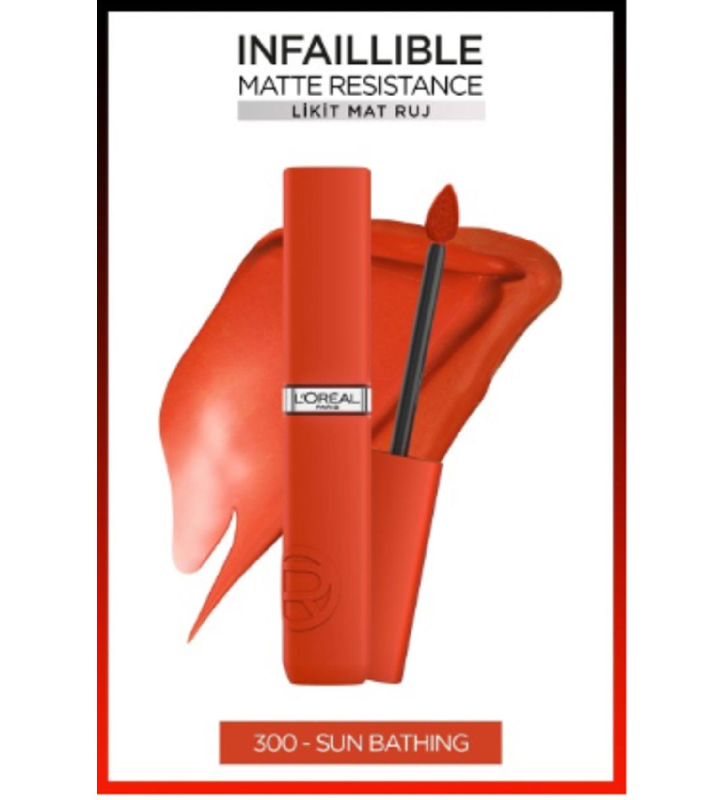 L'Oreal Paris L'oreal Lipstick Inf La Matte Resistance 300