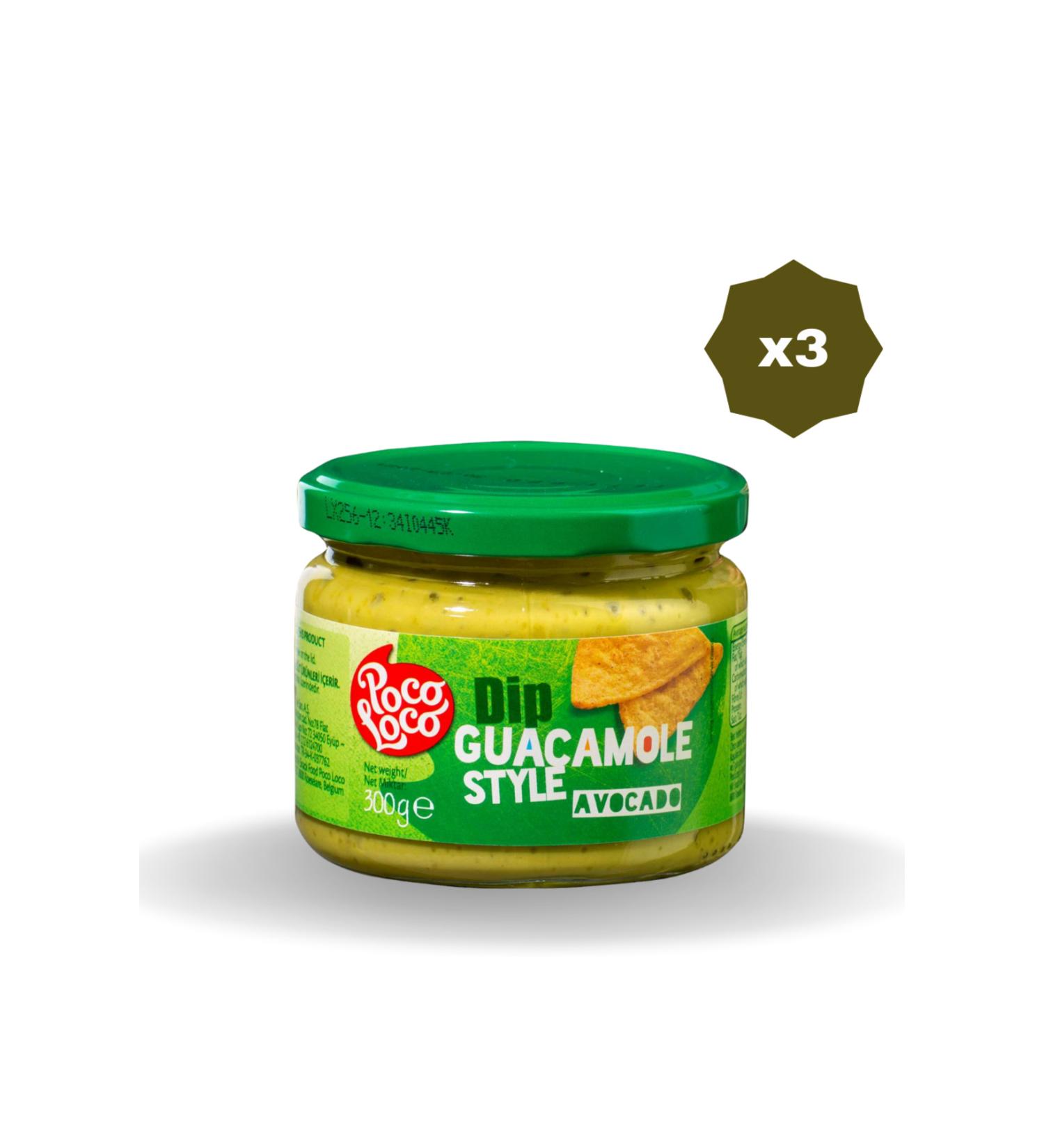 Poco Loco POCO LOGO GUACOMOLE DIP SAUCE 300 GR X 3 PIECES