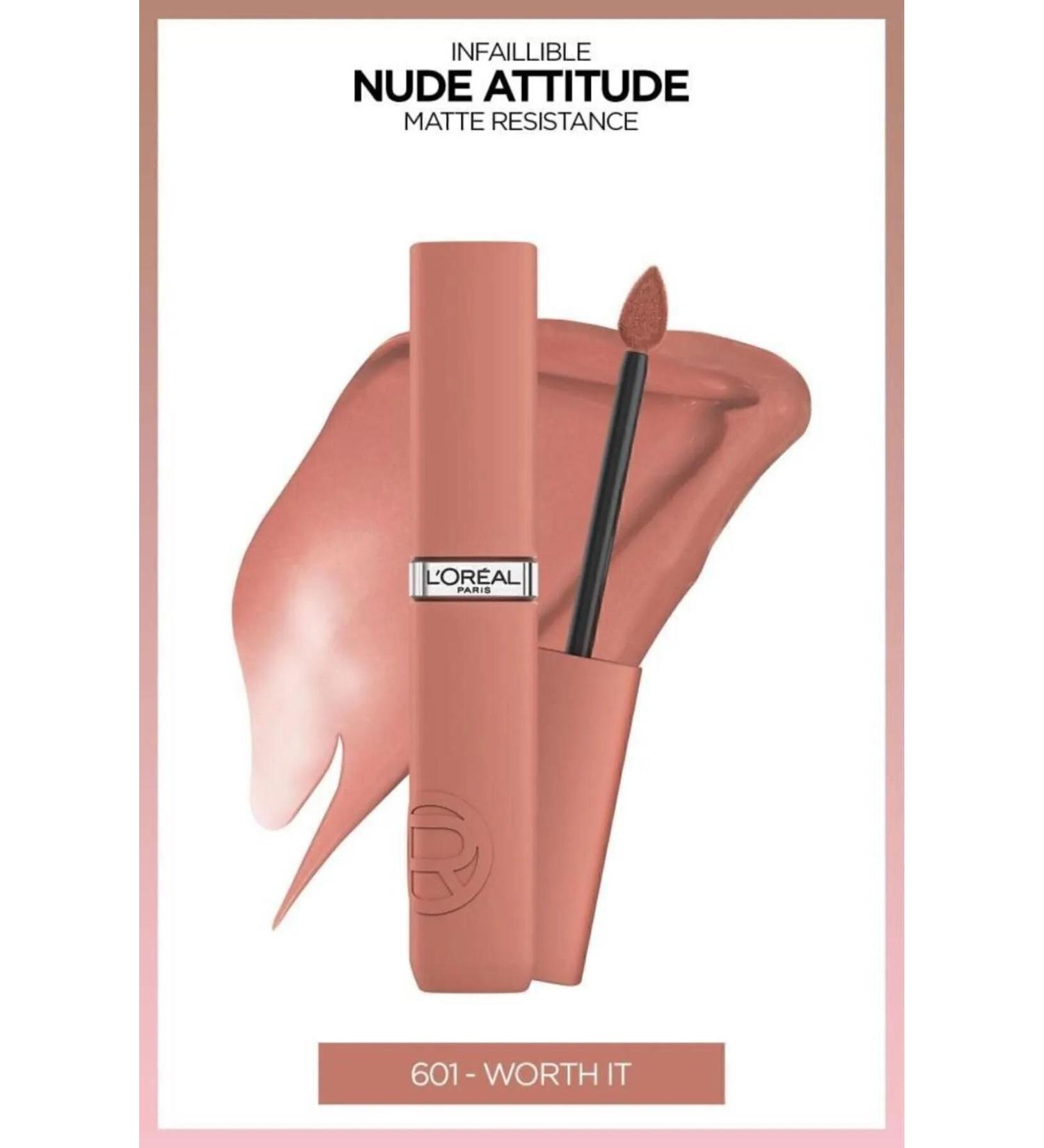 L'Oreal Paris L'oreal Lipstick Inf La Matte Resistance 601