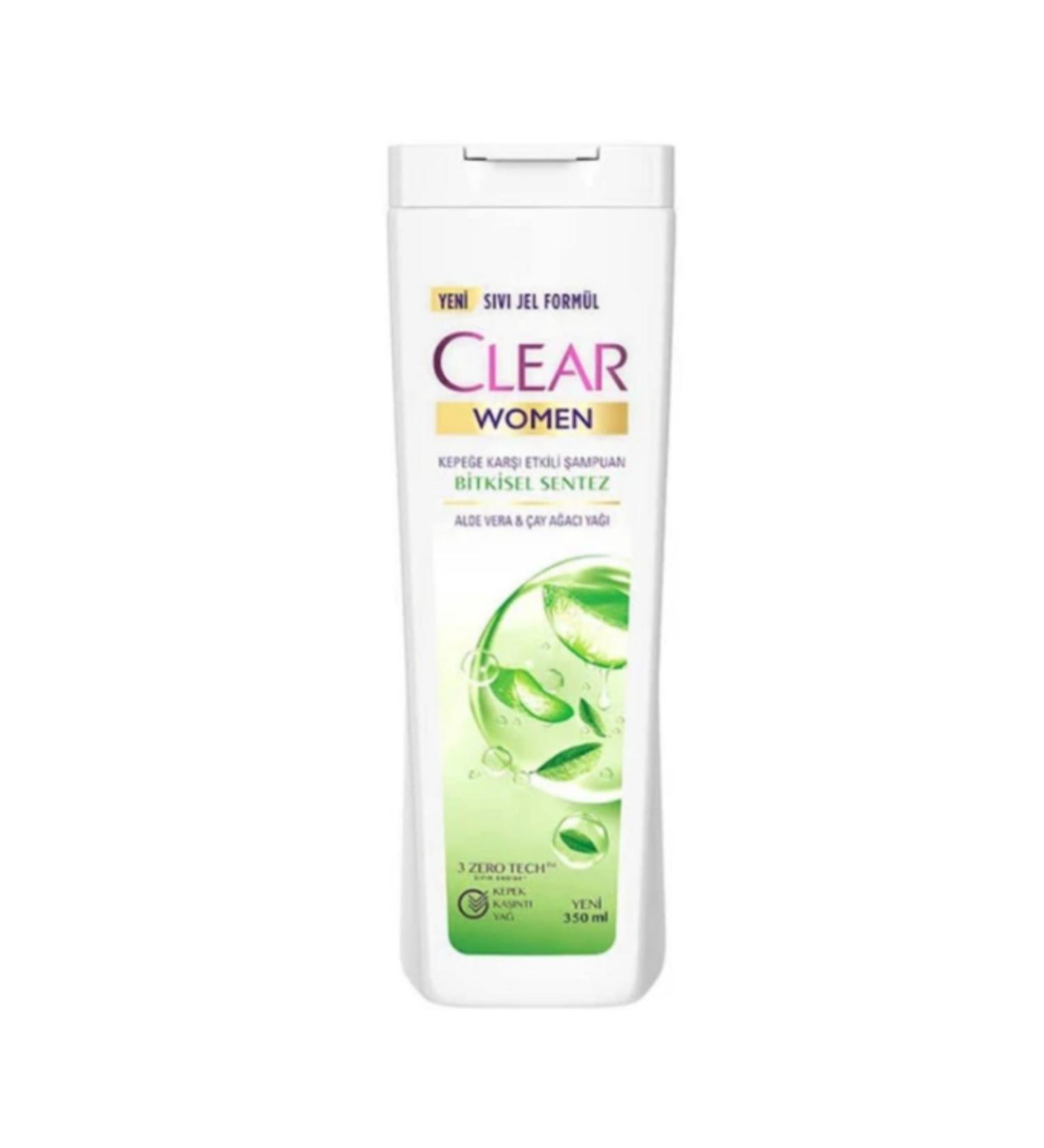 Clear Women Herbal Synthesis Aloe Vera & Tea Tree Oil Shampoo 350 ml