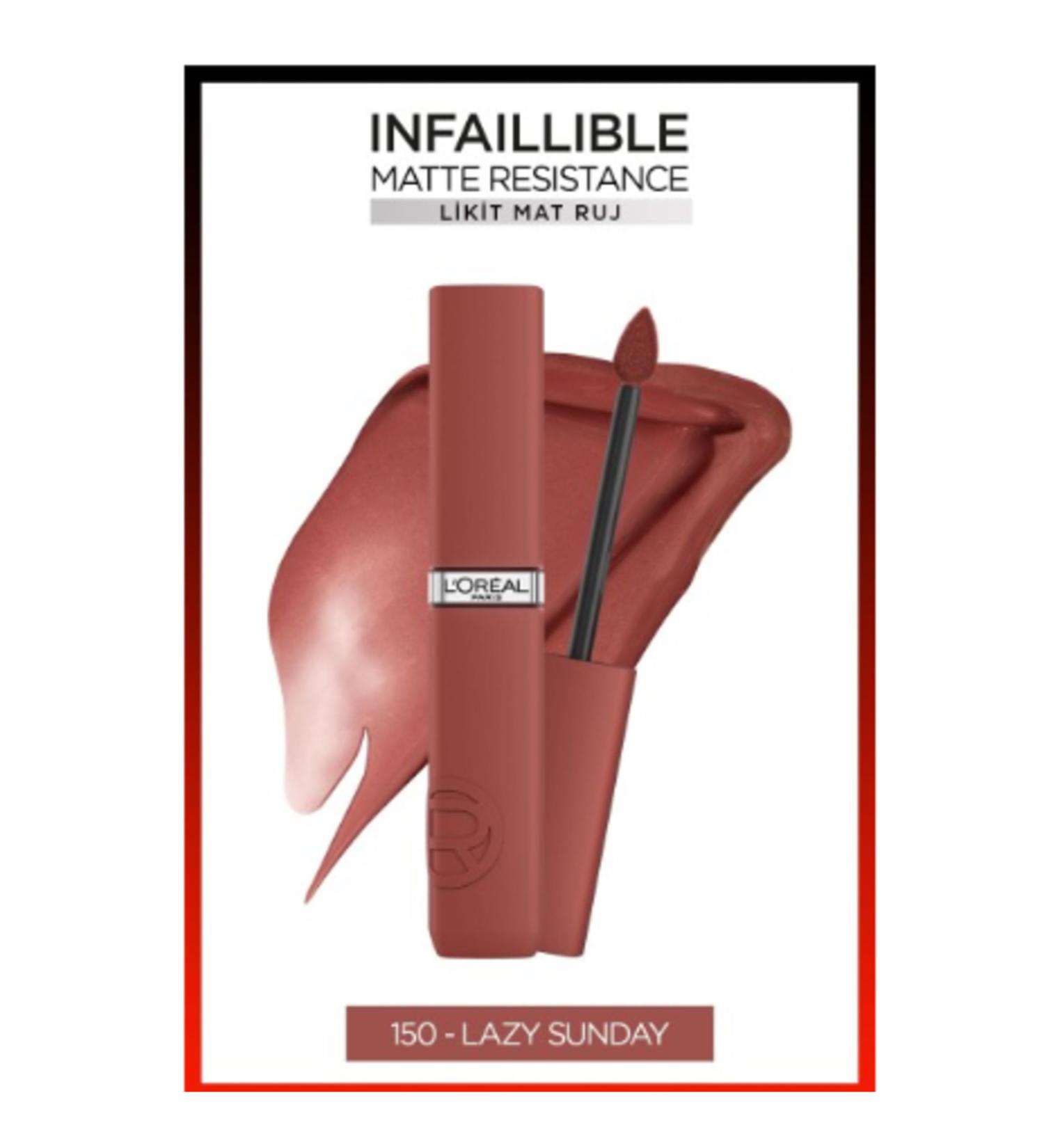 L'Oreal Paris L'oreal Lipstick Inf La Matte Resistance 150