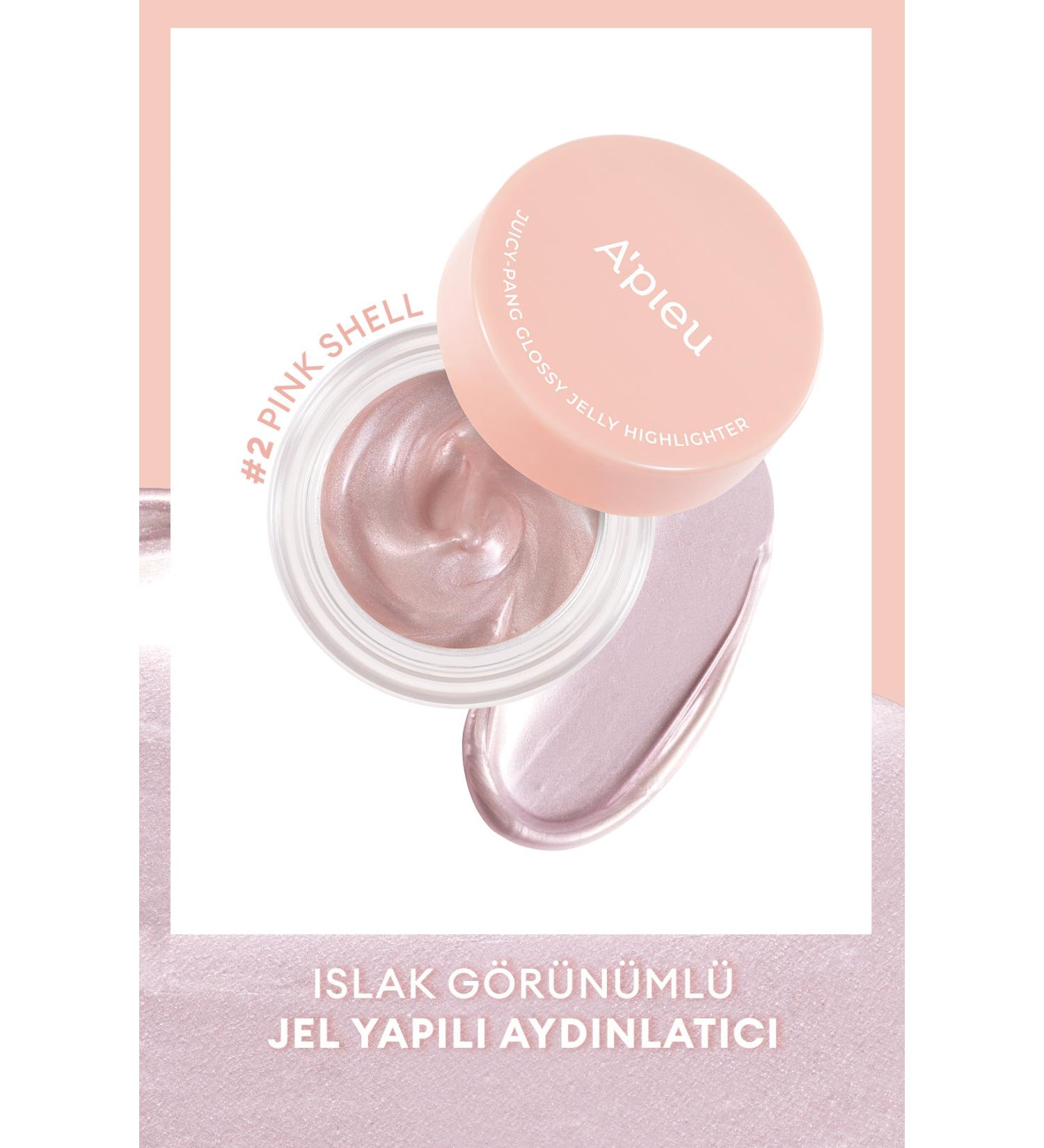 Missha Wet & Natural Look Gel Highlighter A'pieu Juicy Pang Glossy Jelly Highlighter ( #2 Pink Shell ) - Buy Online on GoSupps.com