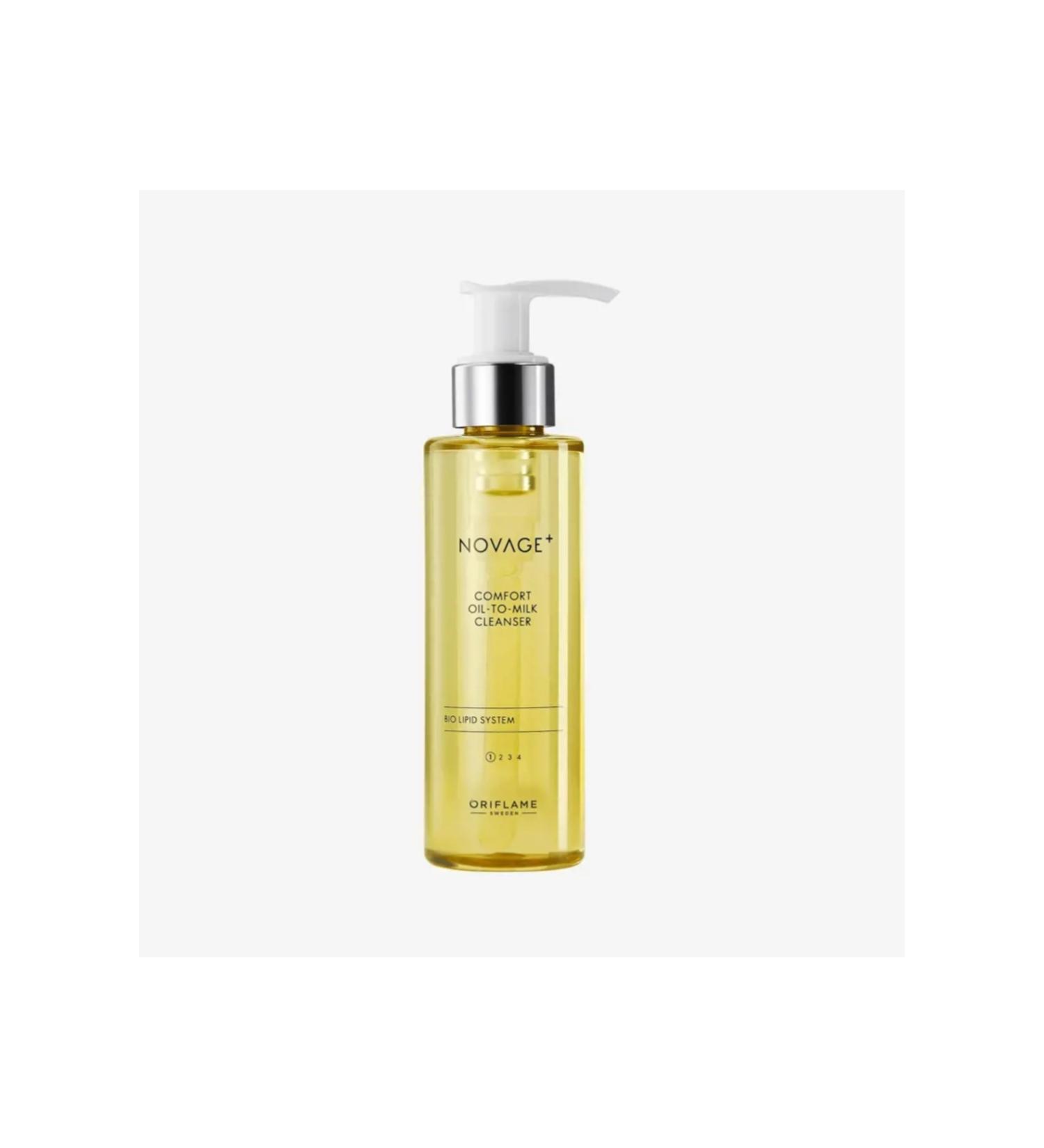 Oriflame Novage+ Face Cleansing Oil That Creates a Protective Barrier That Cleanses the Skin from Oil and Dirt