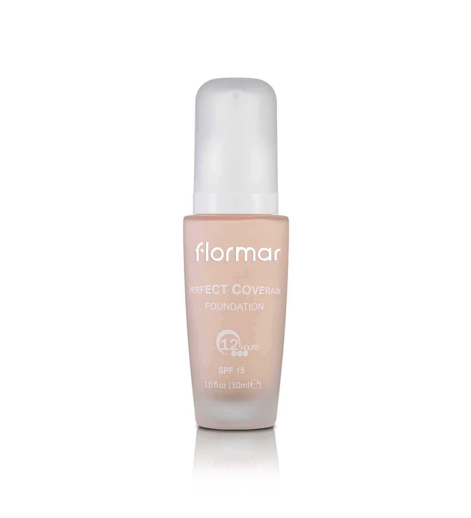 Flormar Foundation High Coverage - Perfect Coverage Foundation 107 Natural Ivory NTRLB377