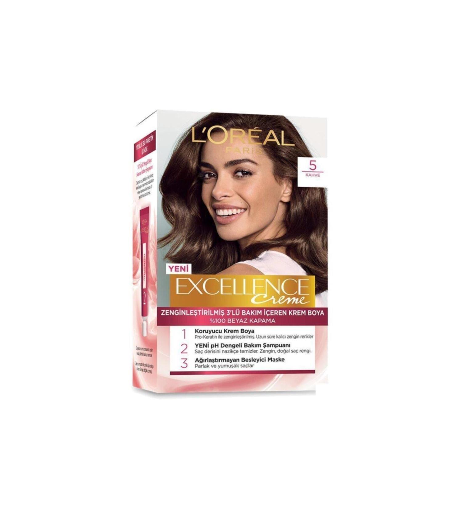 L'Oreal Paris Loreal Excellence Creme Hair Dye 5 Brown