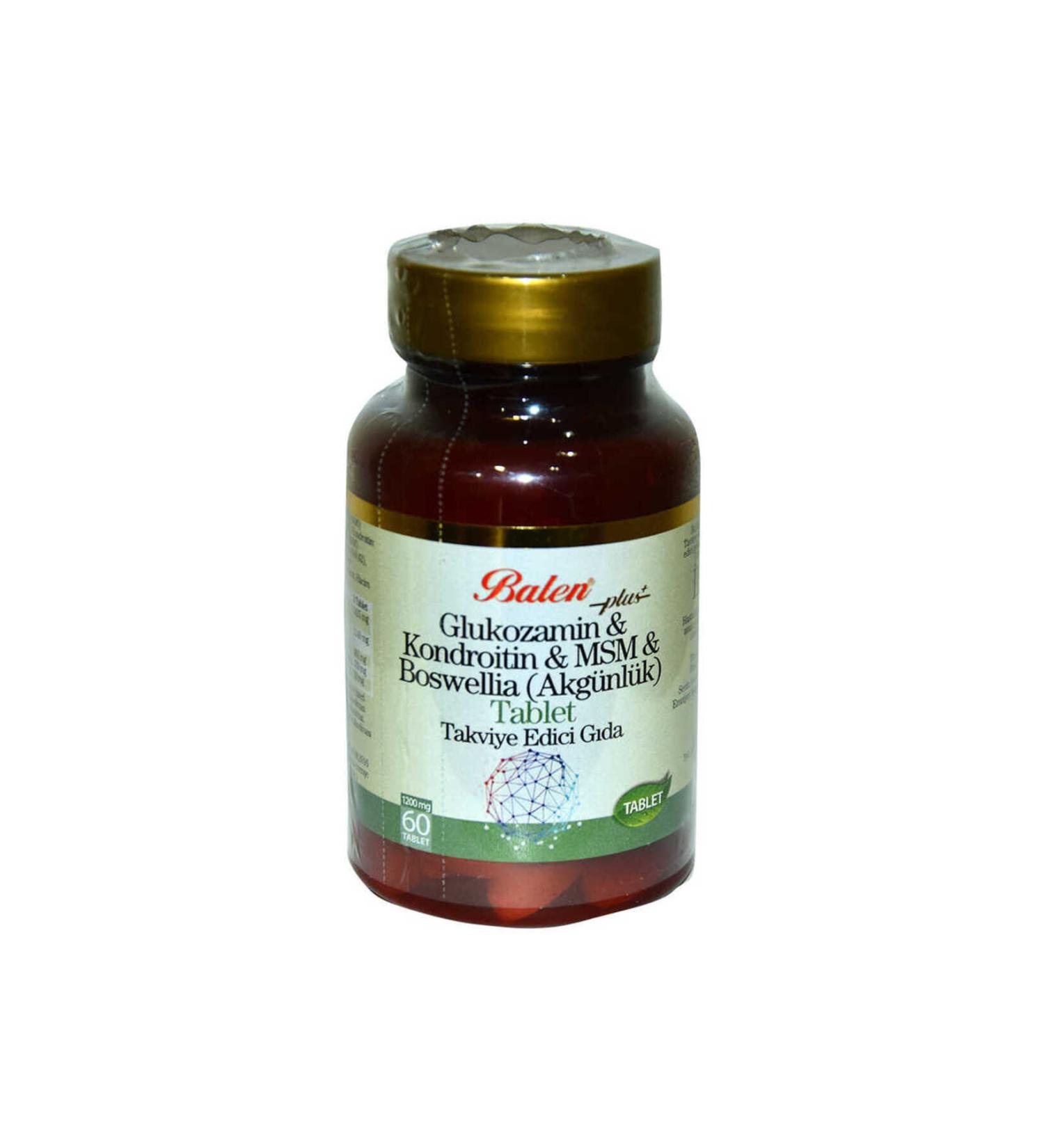 colezium Glucosamine Chondroitin MSM Boswellia 60 Tablets