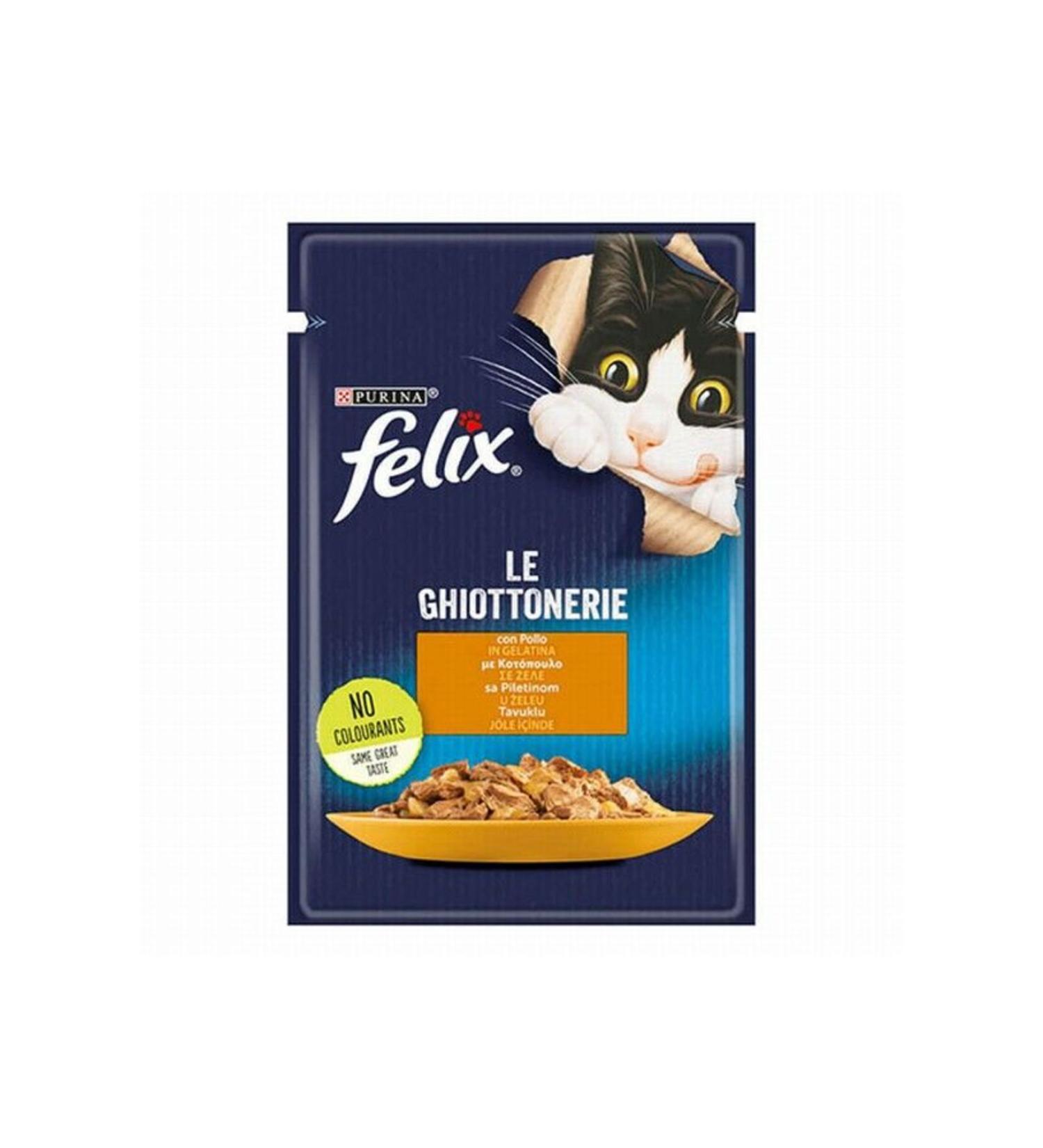 FELIX Pouch Chicken Adult Cat Canned Food 12 Pieces 85 gr - Petshopundan
