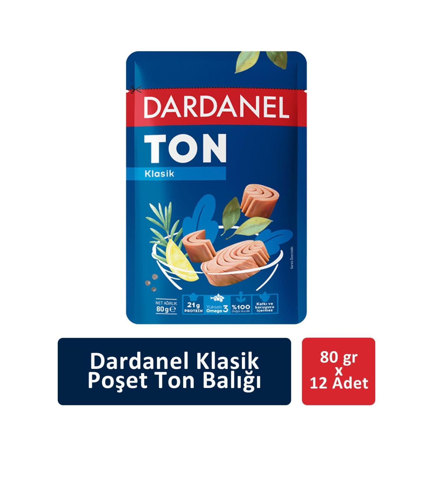 Dardanel Bag Classic Tuna 80 gr x 12 Pieces