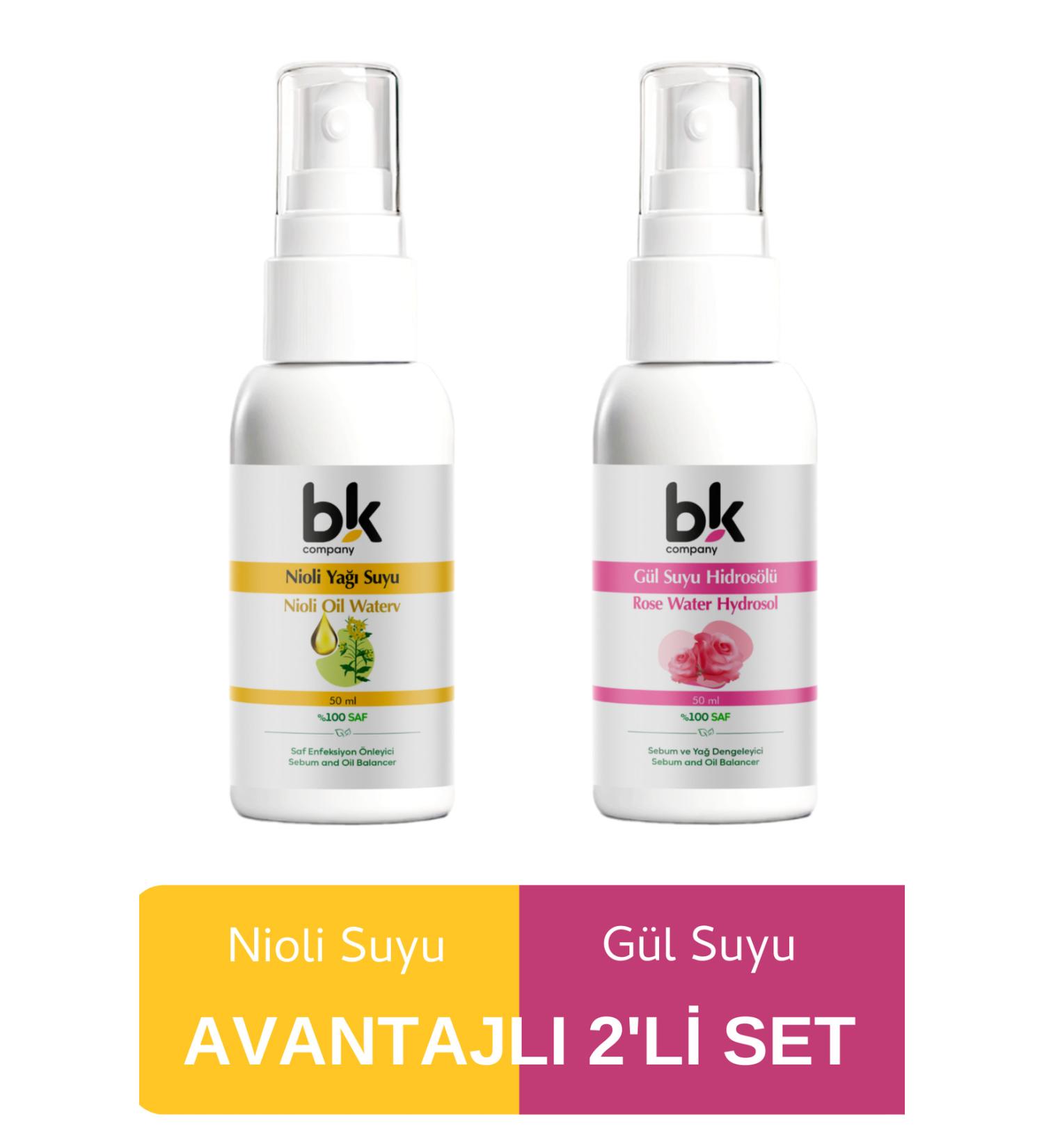 BK COMPANY Nioli Oil Water - Rose Water 2 Pack Advantageous Package - Buy Online on GoSupps.com