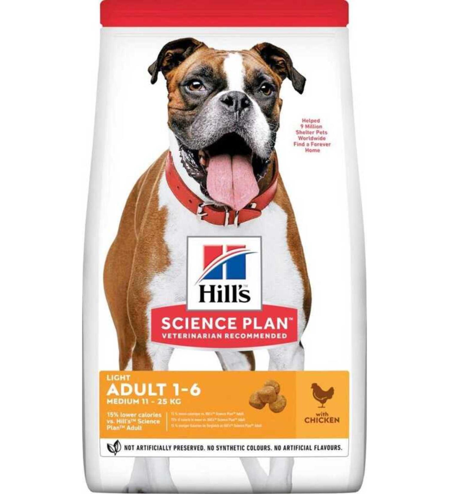 Hill's Light Medium Breed Chicken Diet Dog Food 2.5 Kg