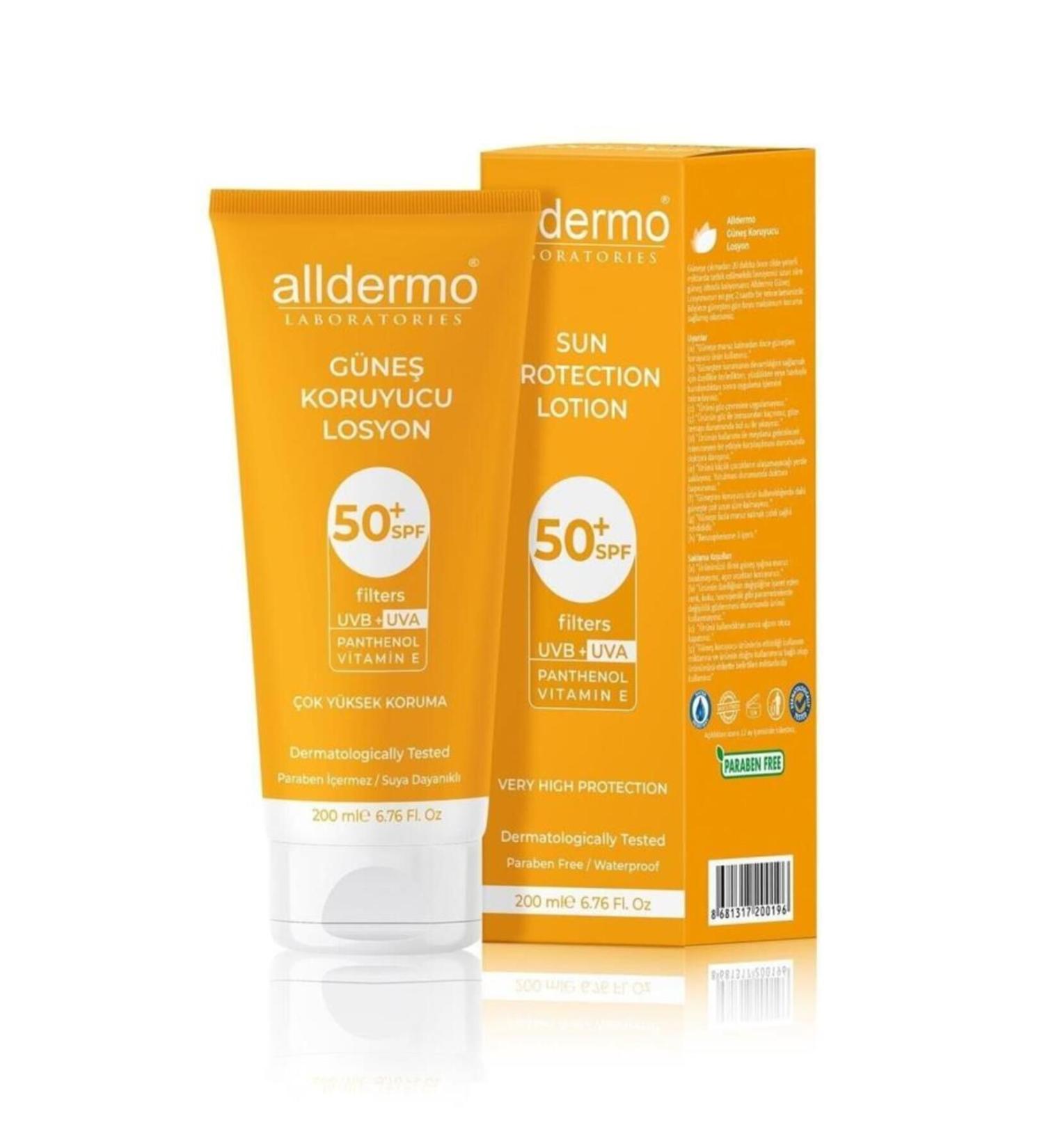 Aldermo Spf50 Sun Lotion 200ml