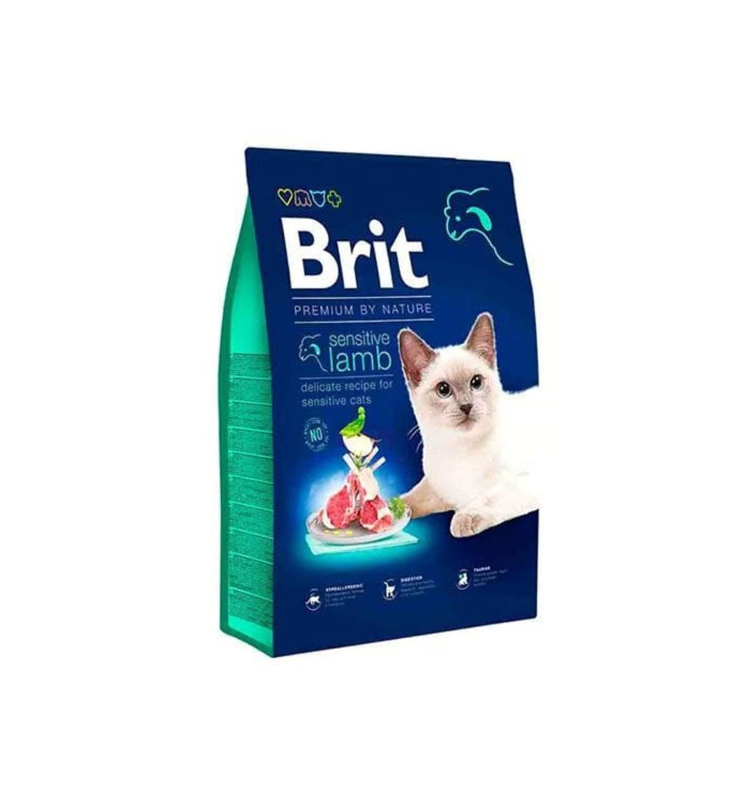 Brit Care Brit Premium By Nature Hypoallergenic Sensitive Lamb Adult Cat Food 8 Kg - Petshopundan