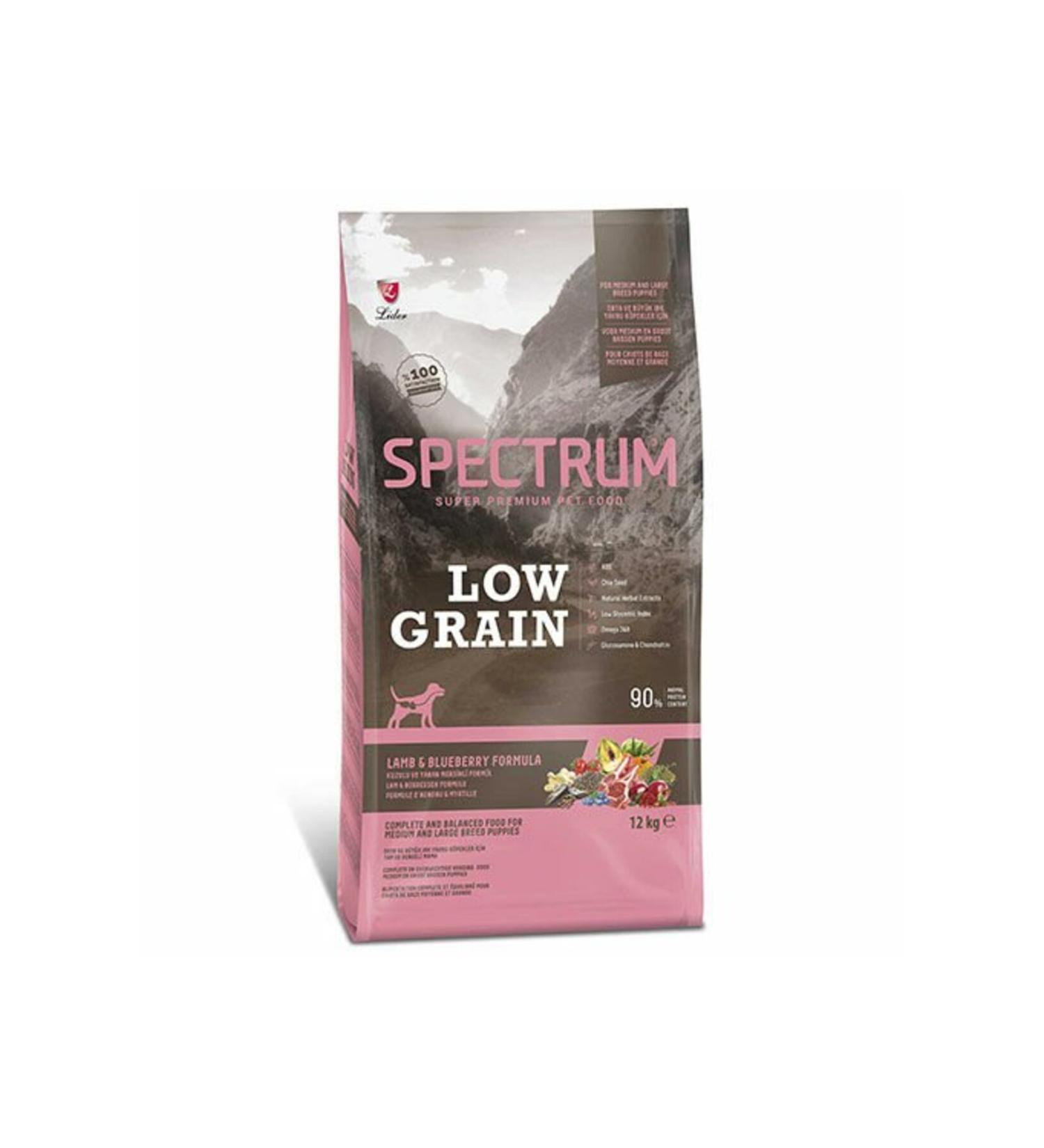 Spectrum Lamb and Blueberry Medium and Large Breed Low Grain Puppy Food 12 Kg - Petshop