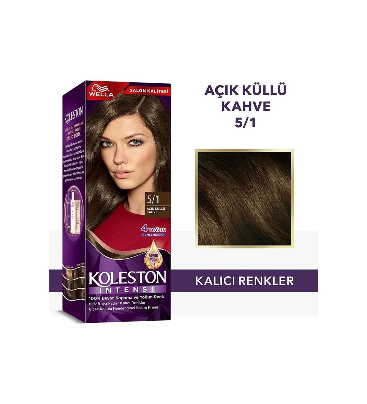 Koleston Intense Hair Dye 5/1 Extra Ash Brown - Salon Quality - MRK9408-6061