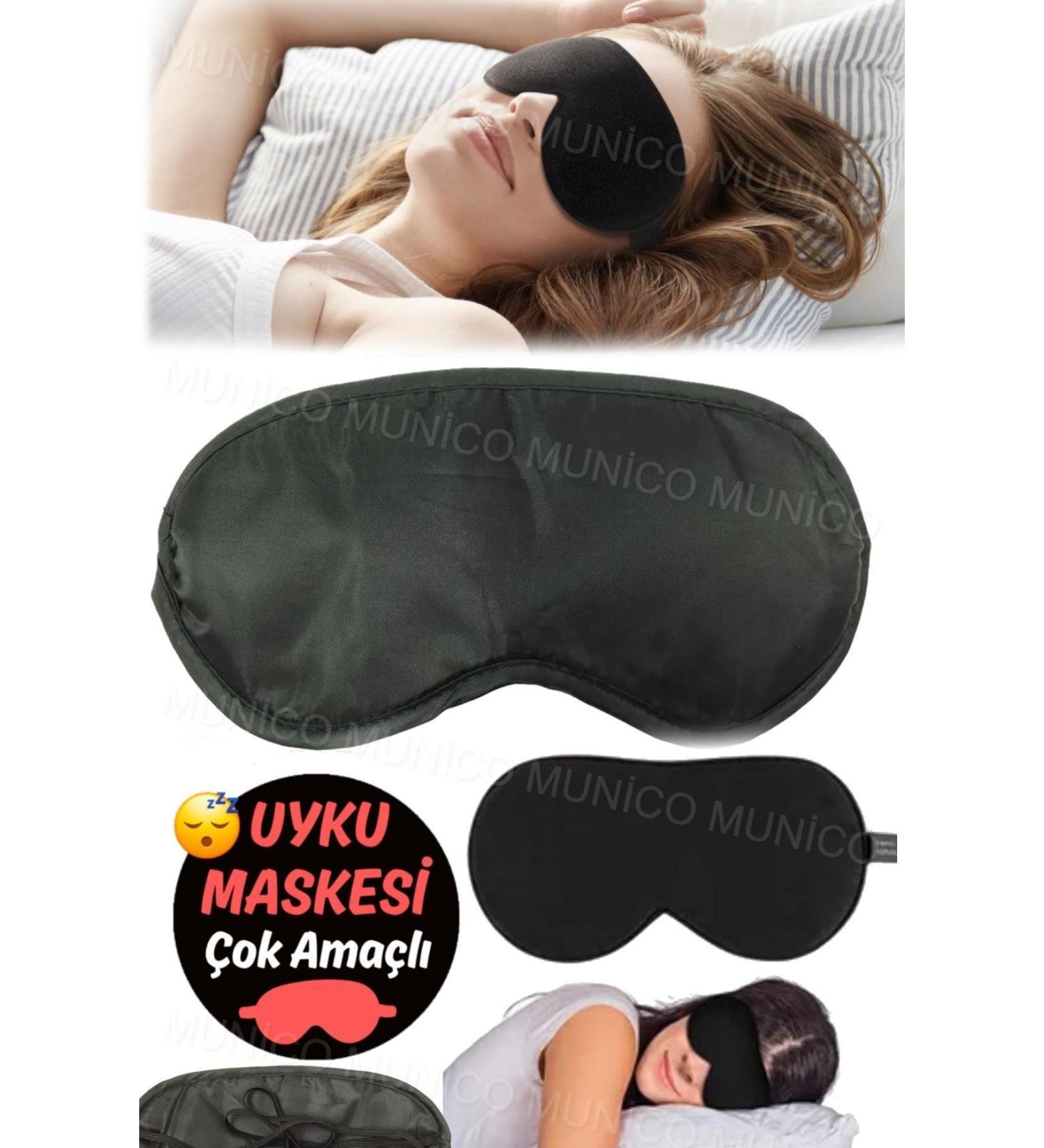 Light Silk Sleeping Eye Mask Black