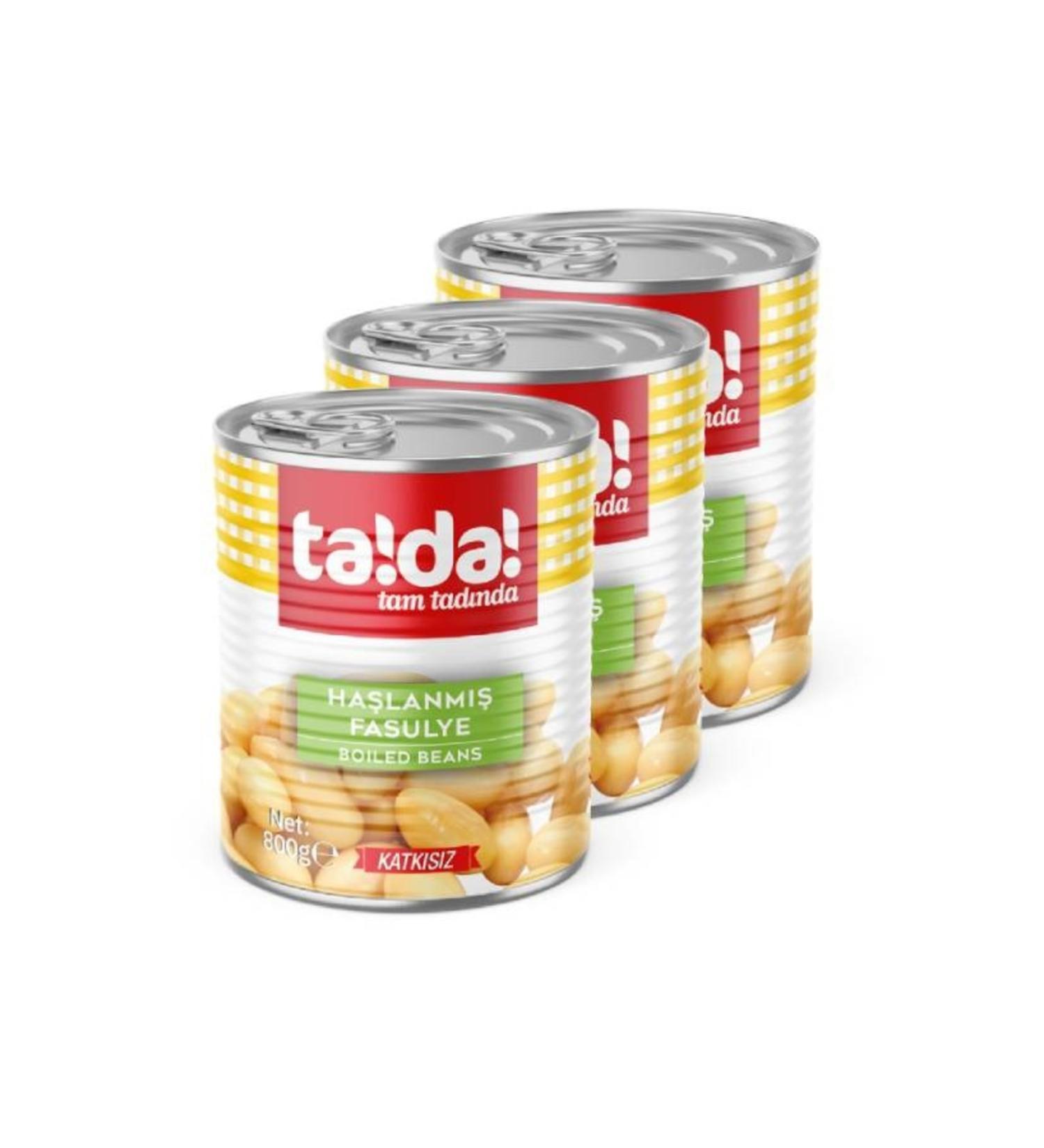 Tada Boiled Beans 800 Gr (3 Pieces)