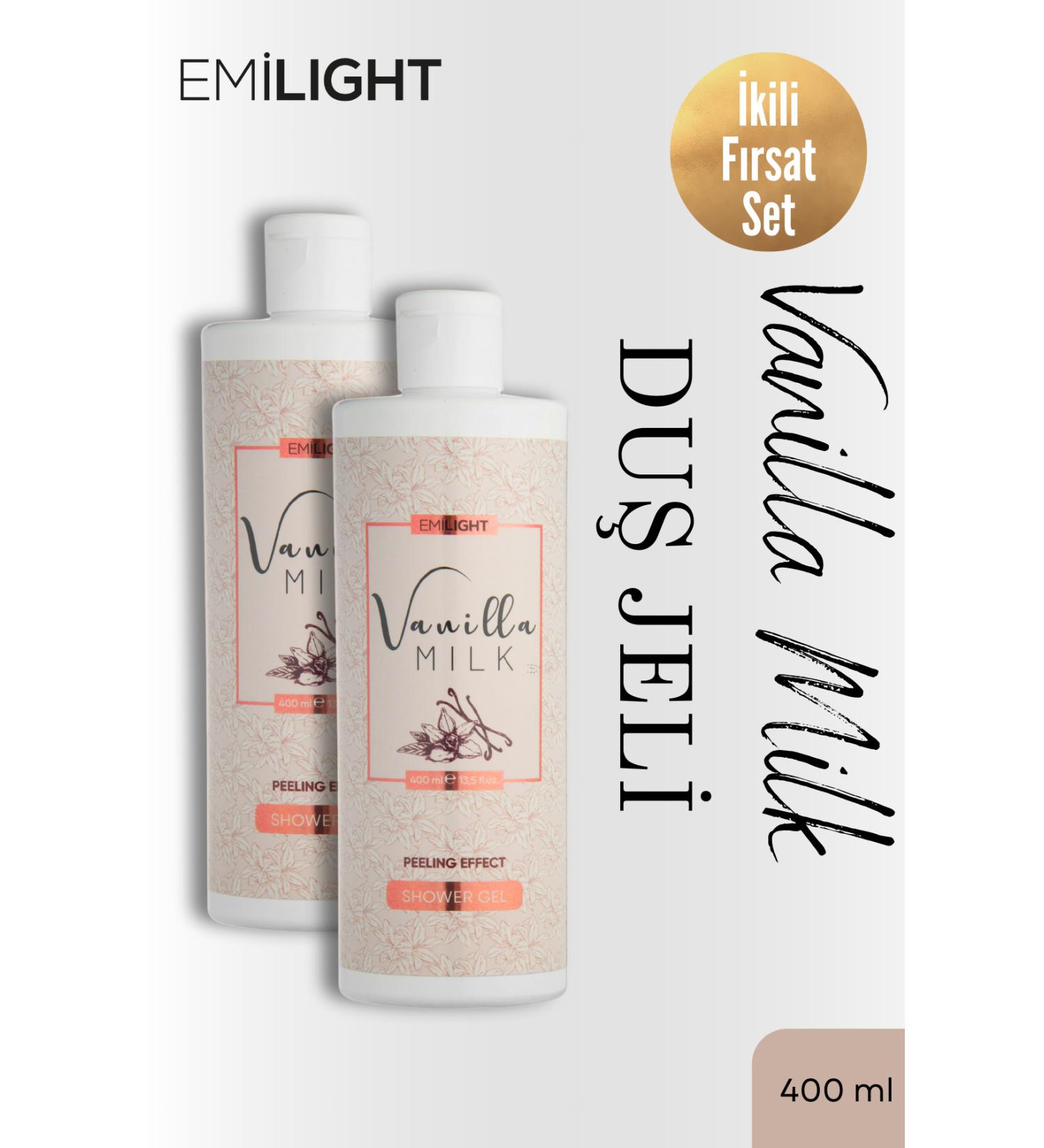 EMILIGHT Moisturizing and Nourishing Care Vanilla Milk Shower Care Gel (2X400ML) - Buy Online on GoSupps.com