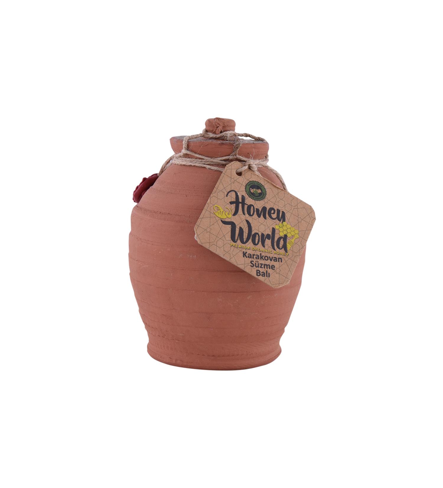 Honey World Organic Pure Karakovan Honey 1000 gr Pottery Jar