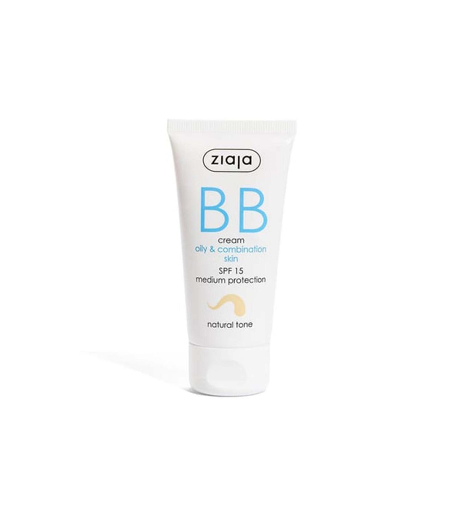 Ziaja Bb Cream For Oily And Combination Skin - Natural Tone Spf 15 50 ml - Buy Online on GoSupps.com