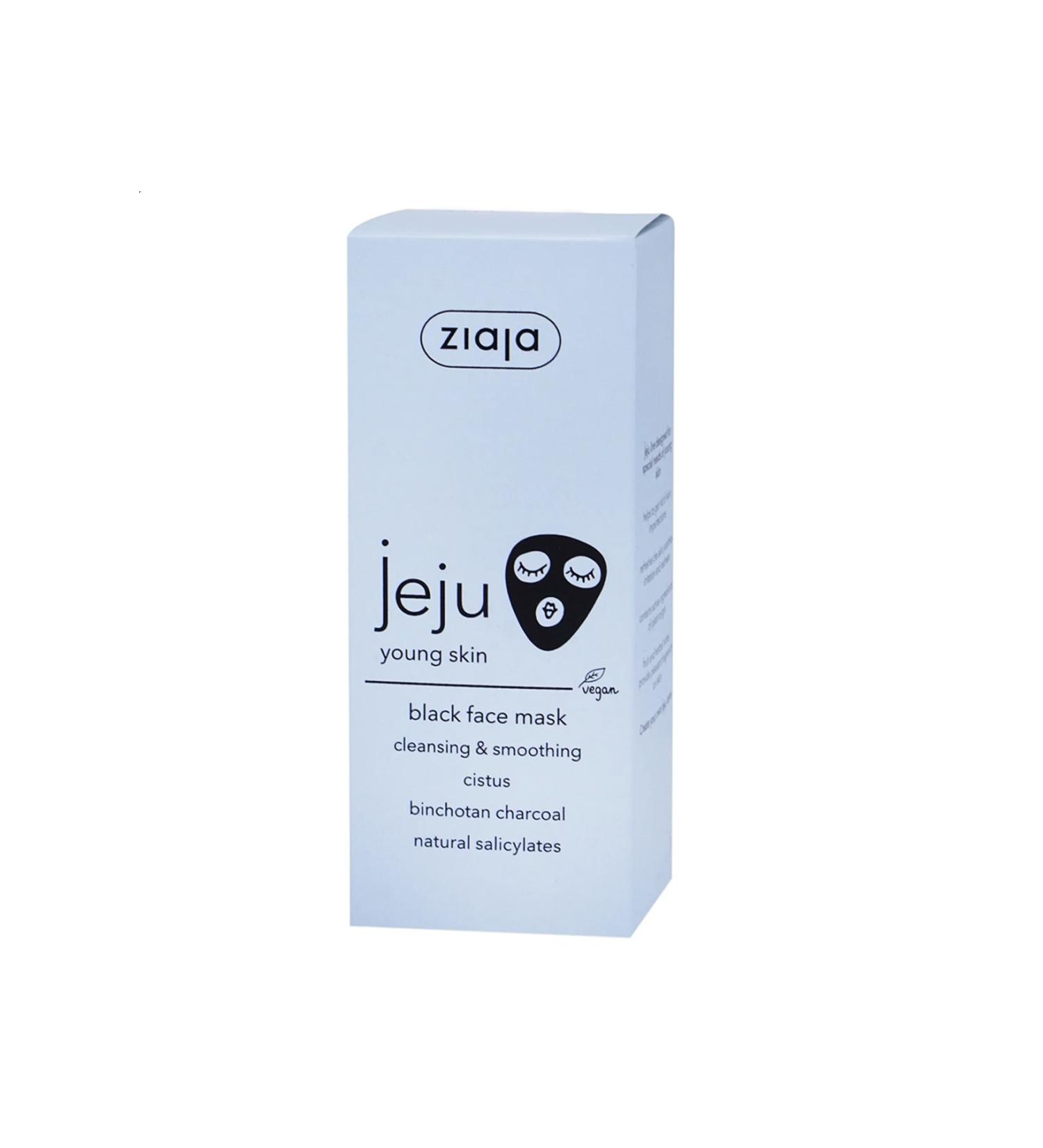 Ziaja Jeju Purifying & Smoothing Black Face Mask 50ml