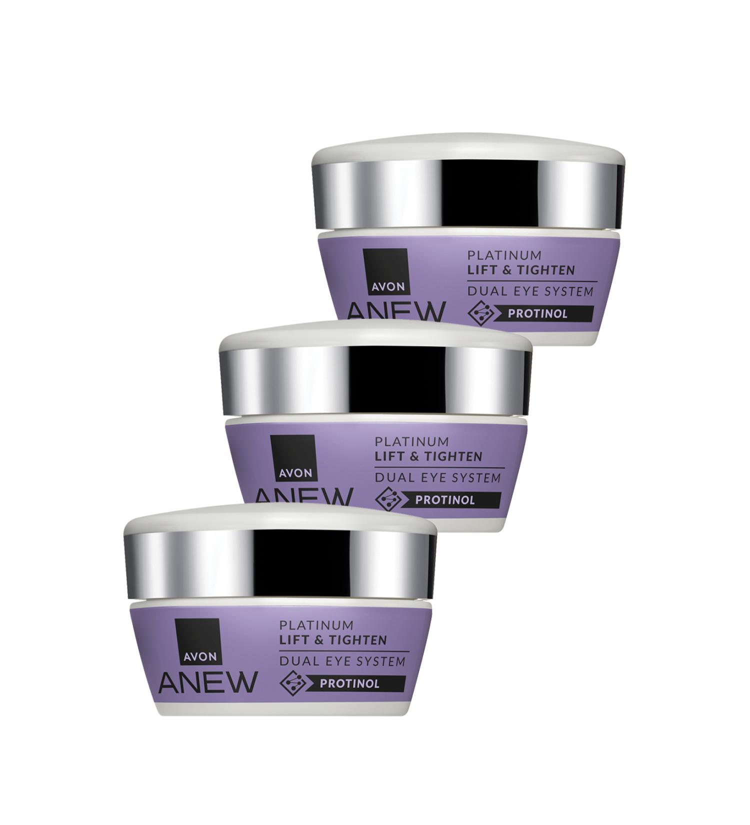 Avon Anew Platinum Lift and Tighten Dual Eye System 20 Ml. Set of Three - Buy Online on GoSupps.com