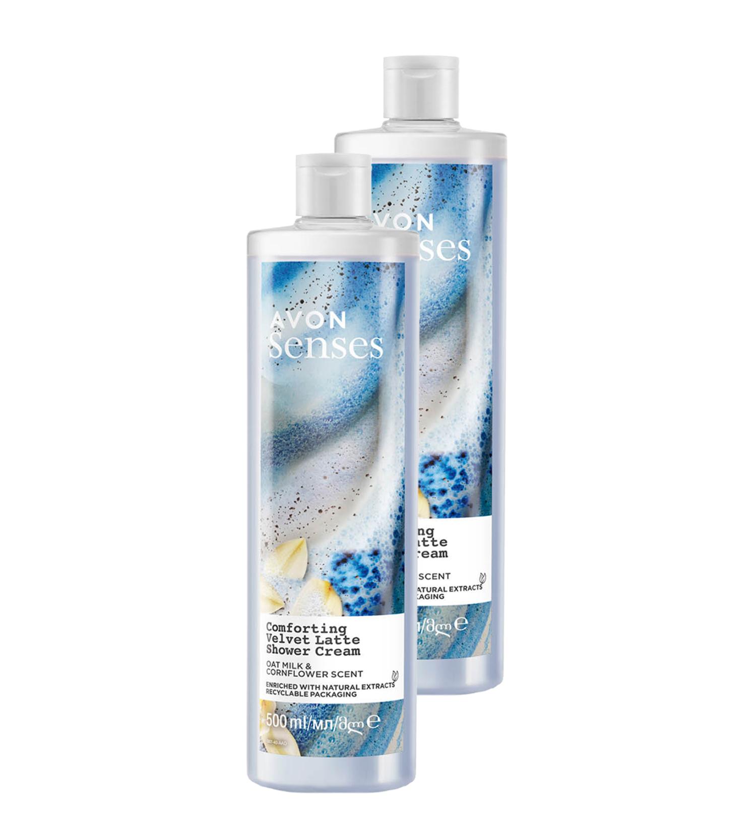 Avon Senses Soothing Oat Milk and Cornflower Shower Cream 500 Ml. Duo Set - Buy Online on GoSupps.com