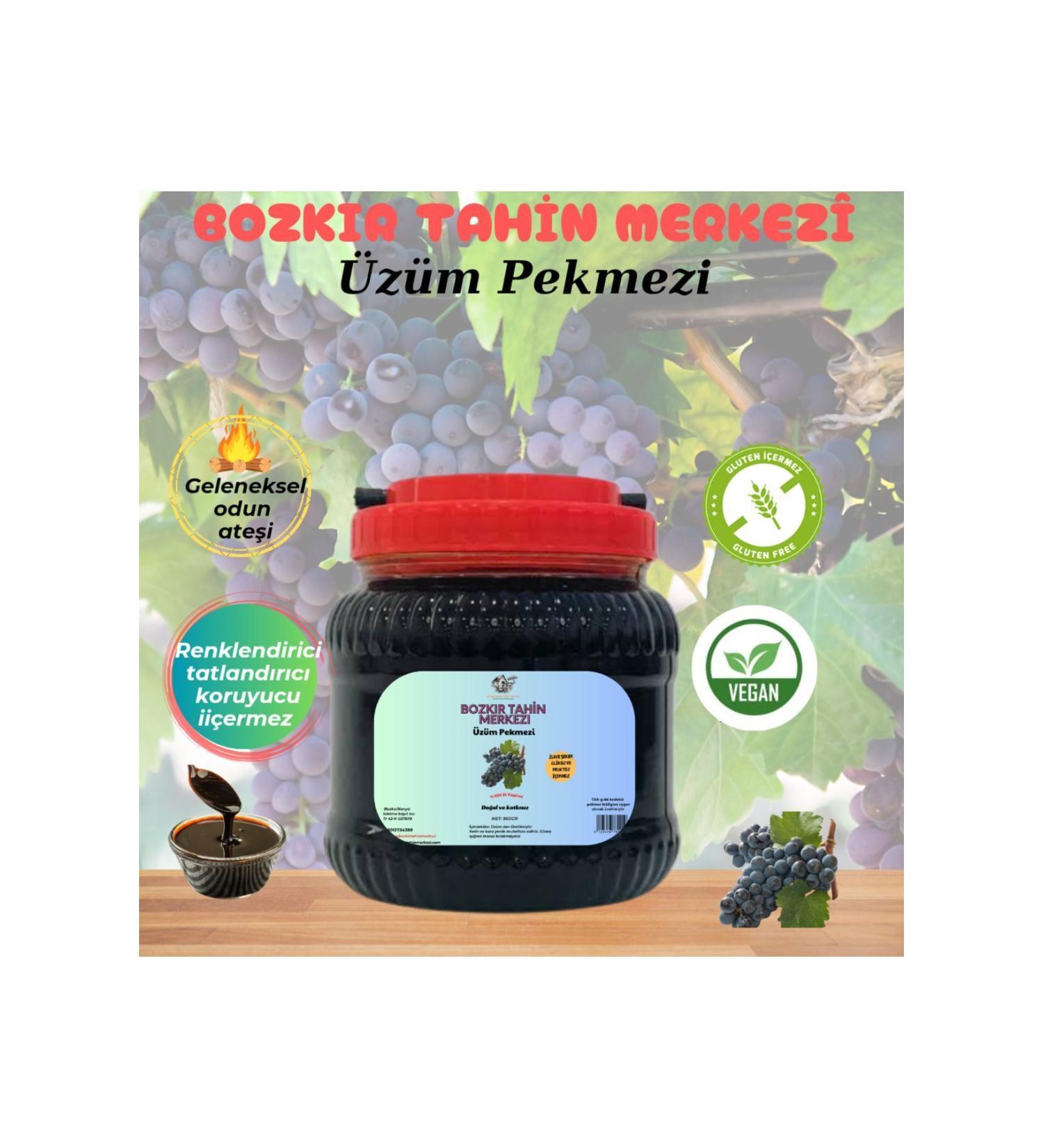 Bozk r Local Bozk r Tahini Center Grape Village Molasses 950 gr (Natural & additive-free)